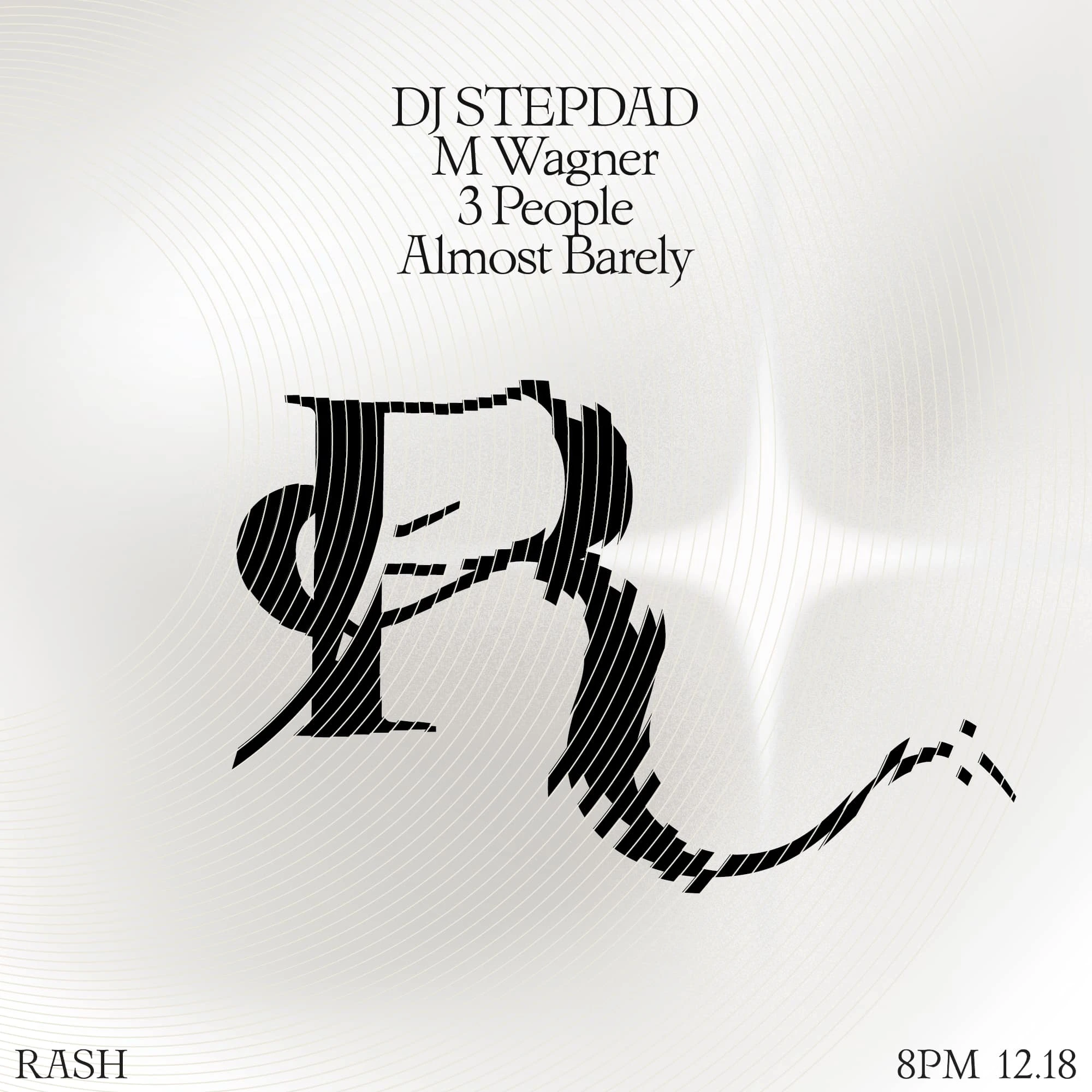 Instagram poster for a rave in Bushwick, NYC