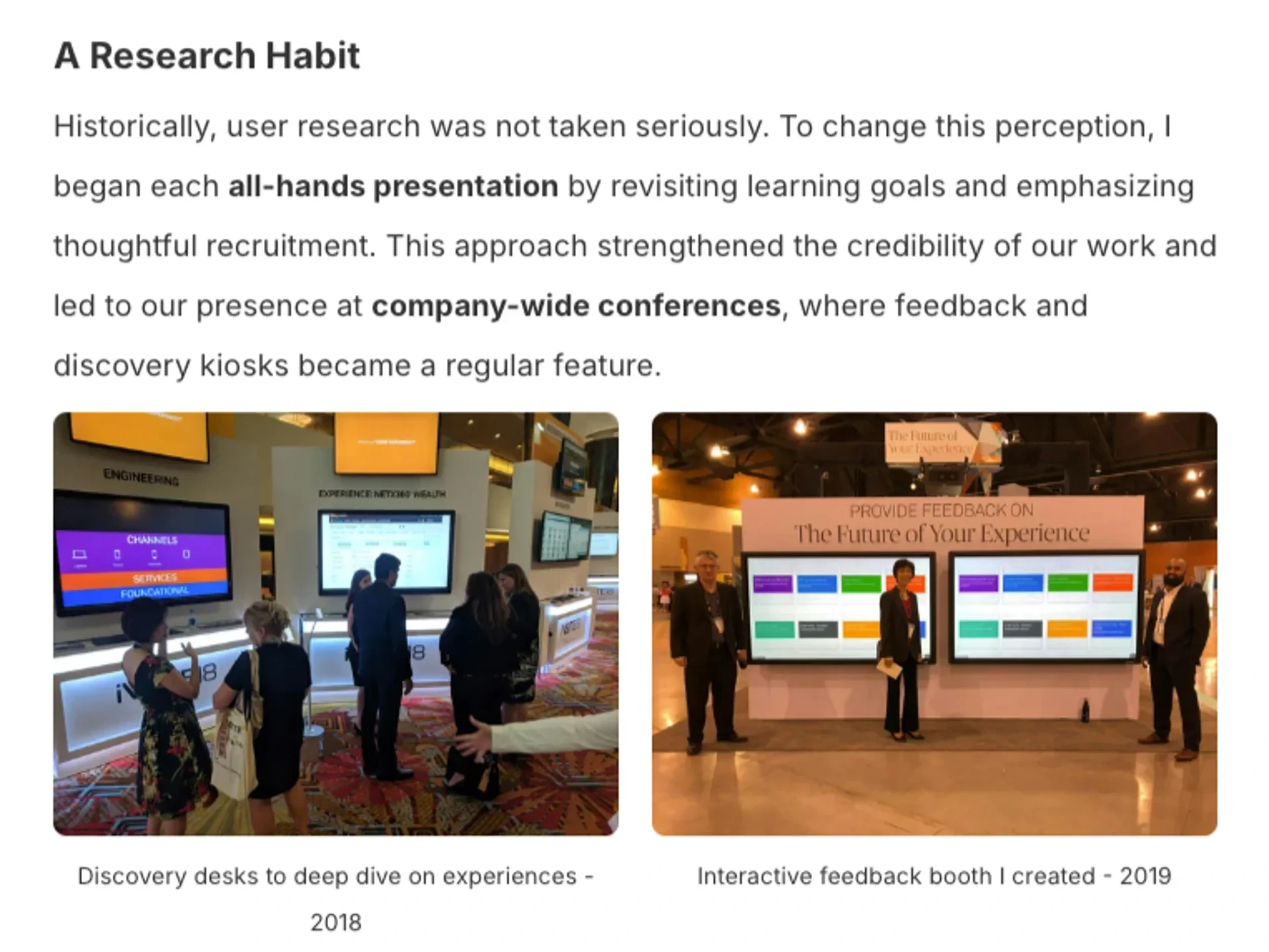 Research as a Habit in Annual Events