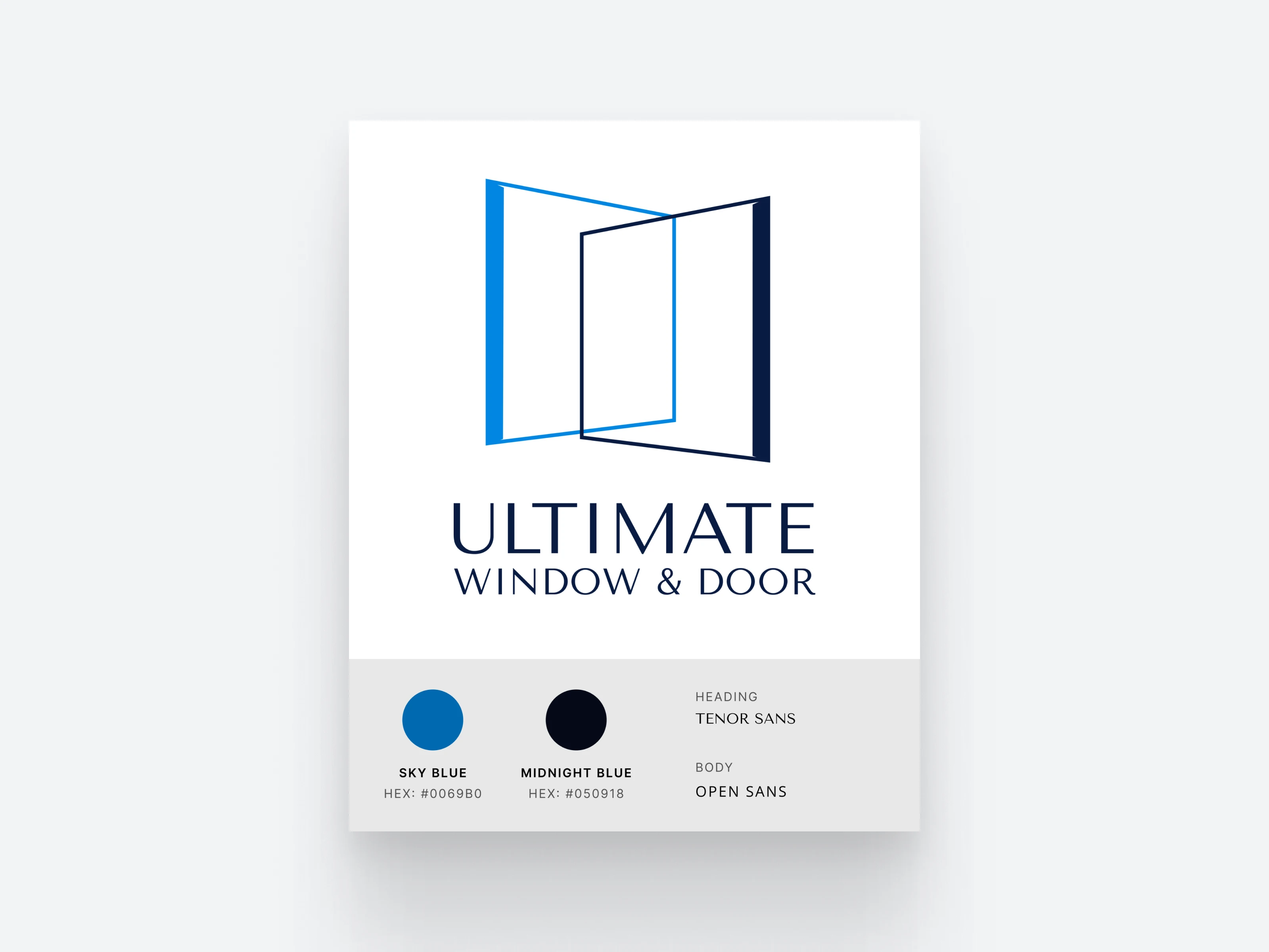 Core brand card for quick reference.