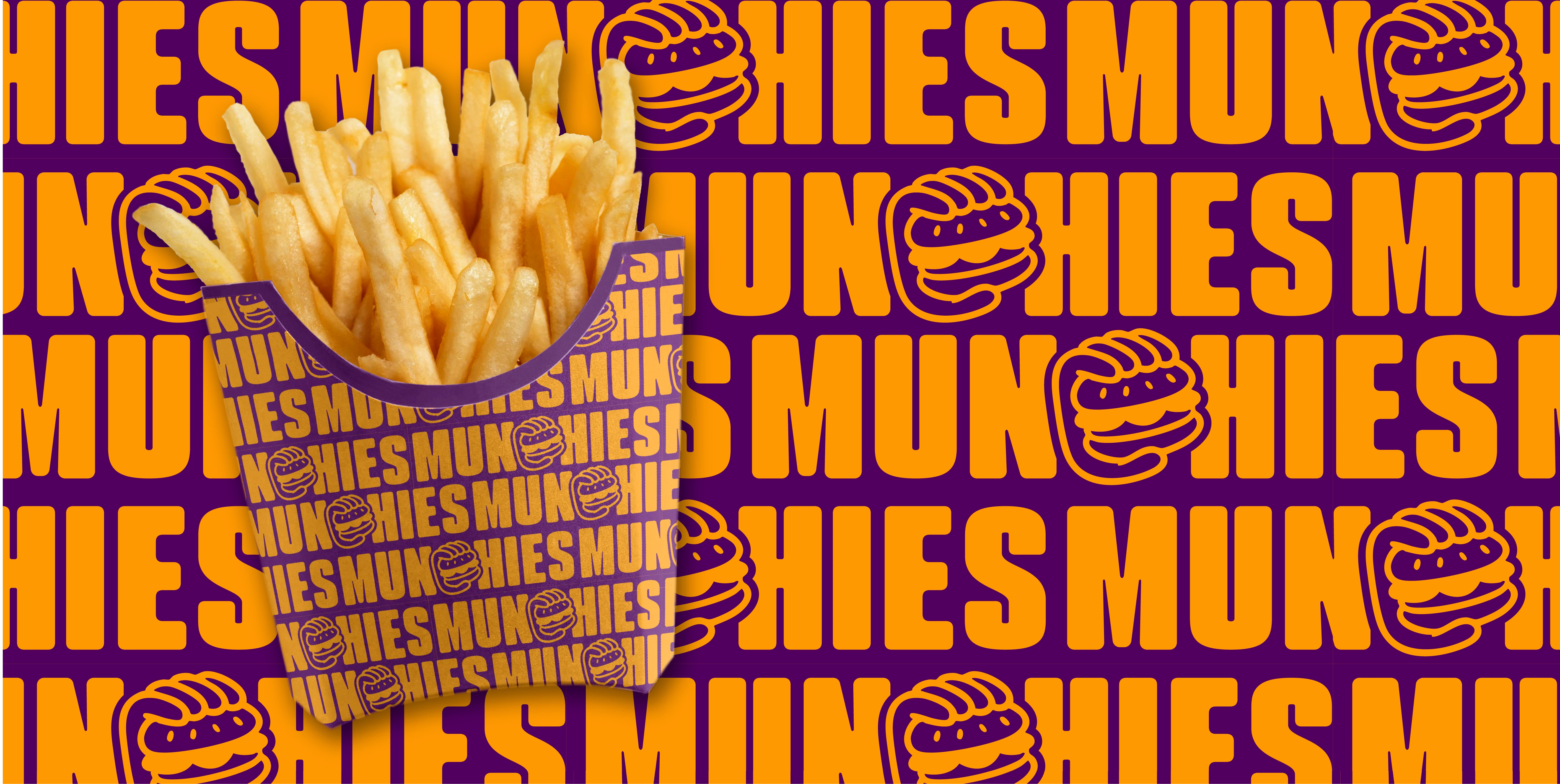 Branded fries packaging