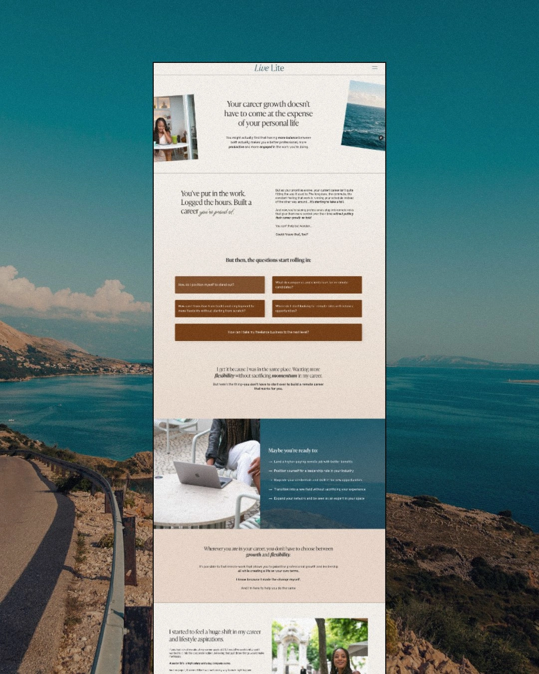 Website about page