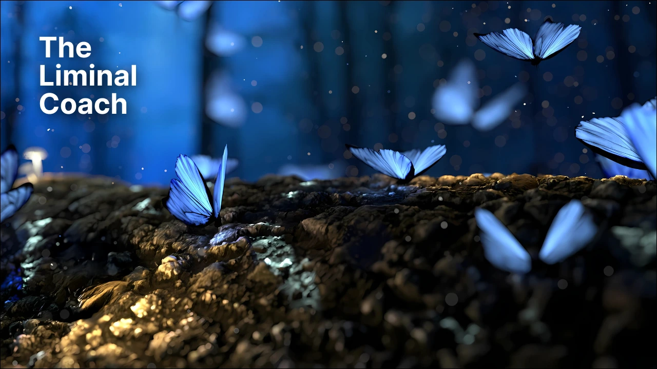 A custom Zoom background, ensuring his personal brand remains consistent and premium even in virtual sessions.