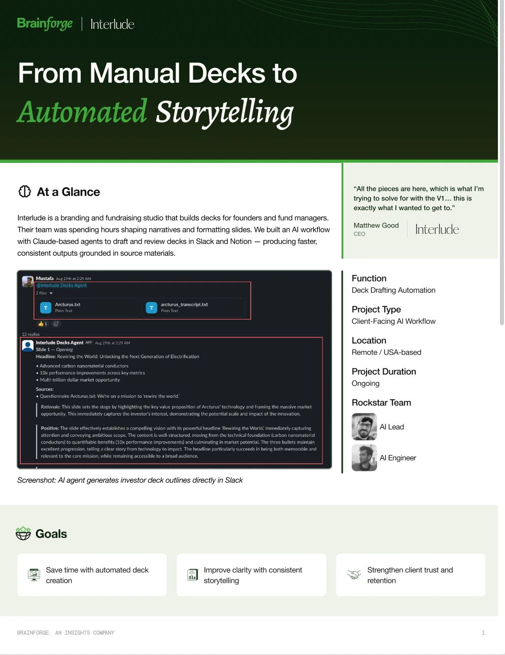 page 1 of case study