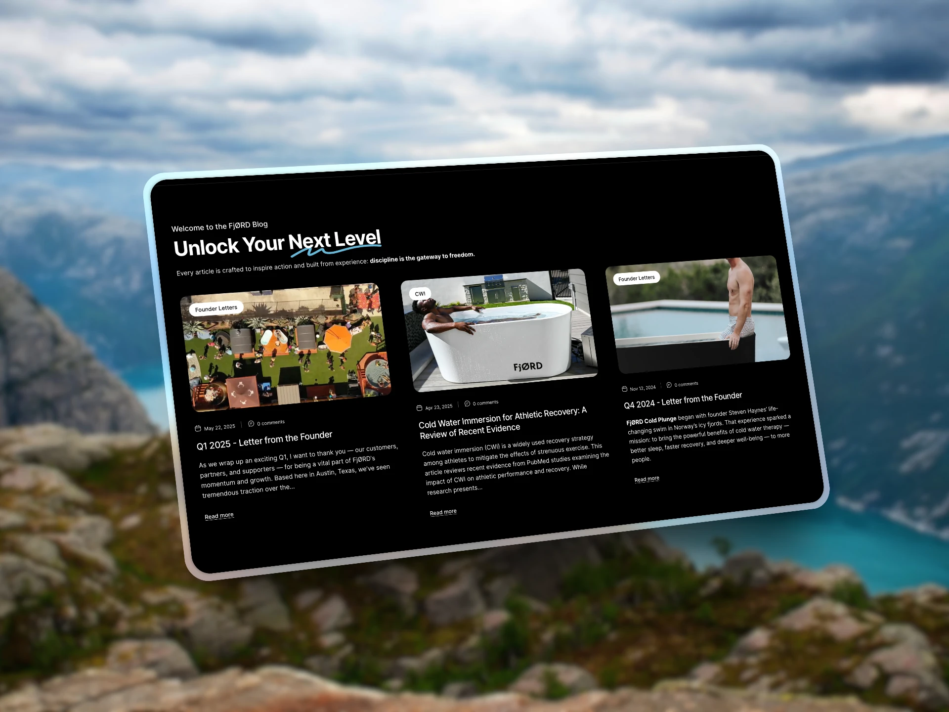 FjØRD website
