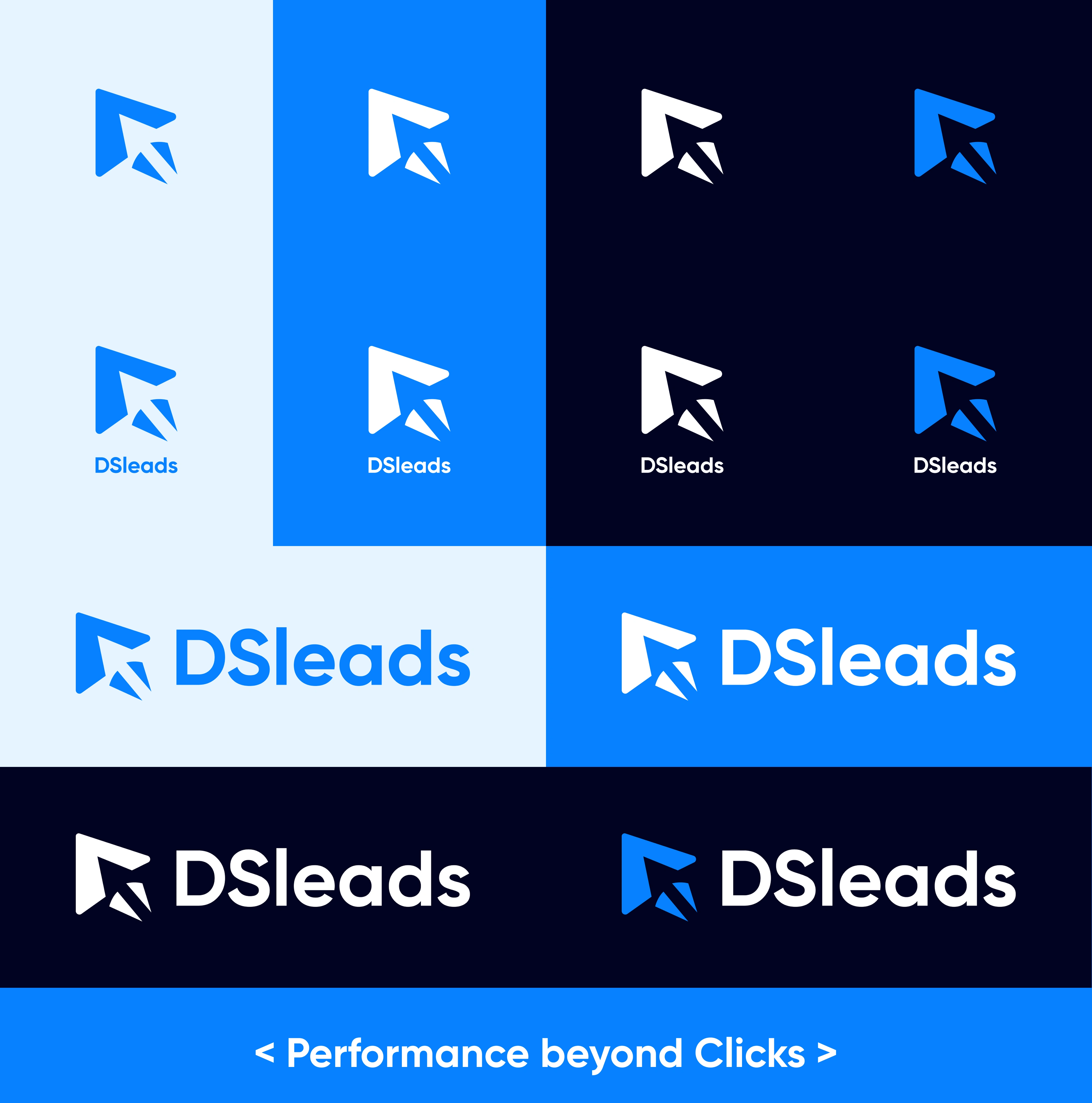 Logo variations according to brand color pallete

