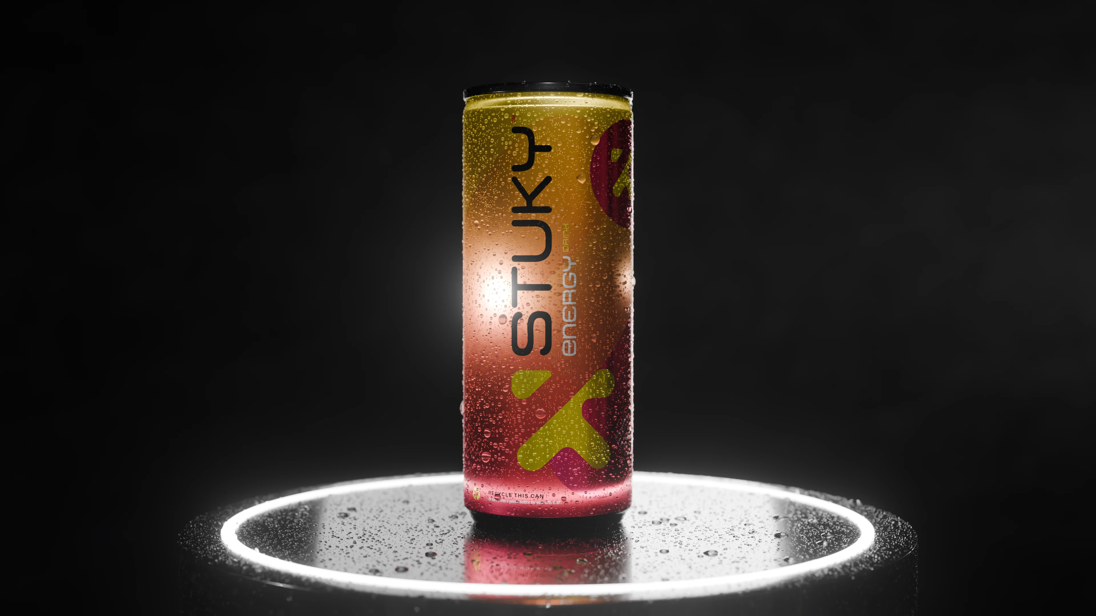Stukt 3D Render Preview | Energy Drink | Orange