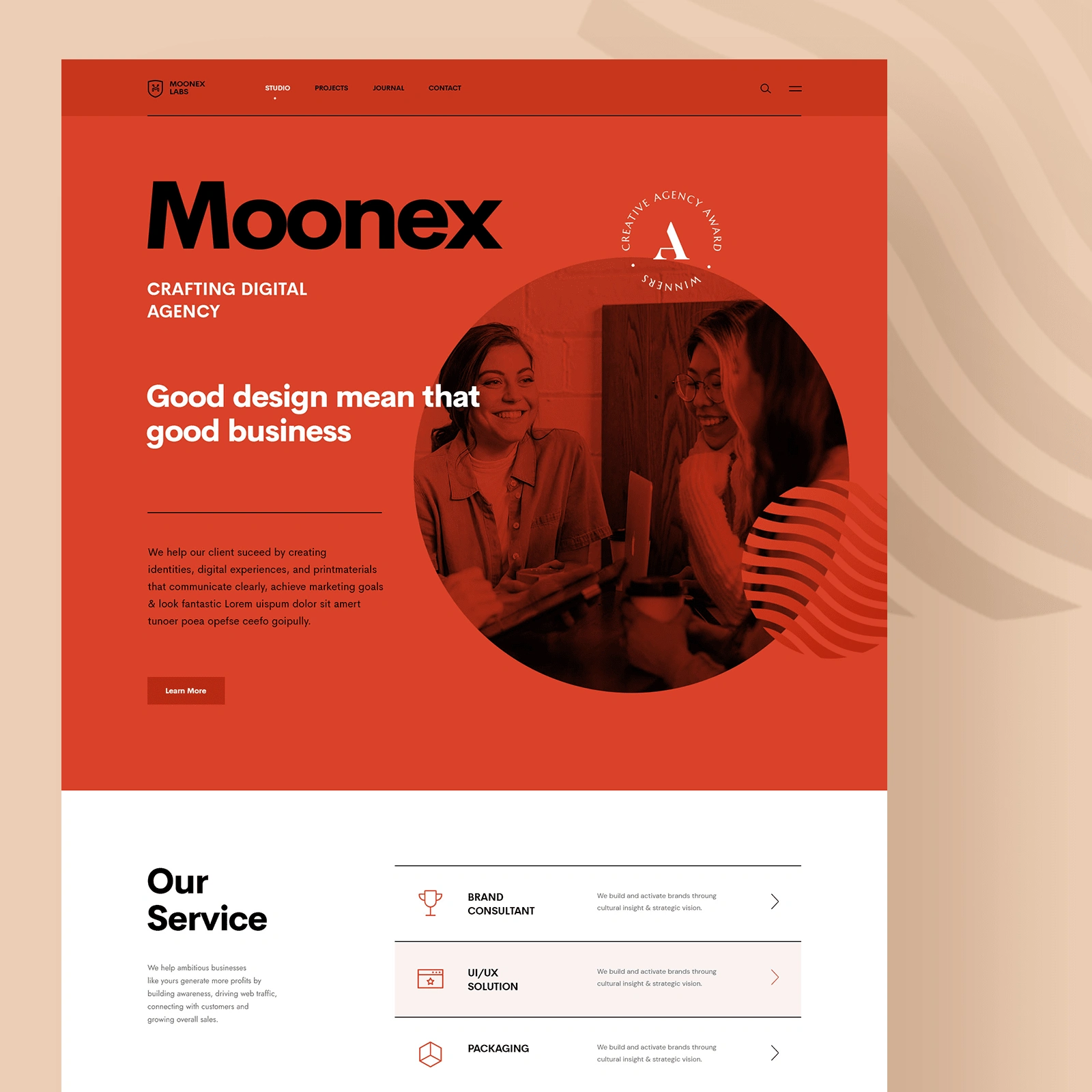 Digital Agency - 605 Liked / 235k Viewed on dribbble.com/logandang