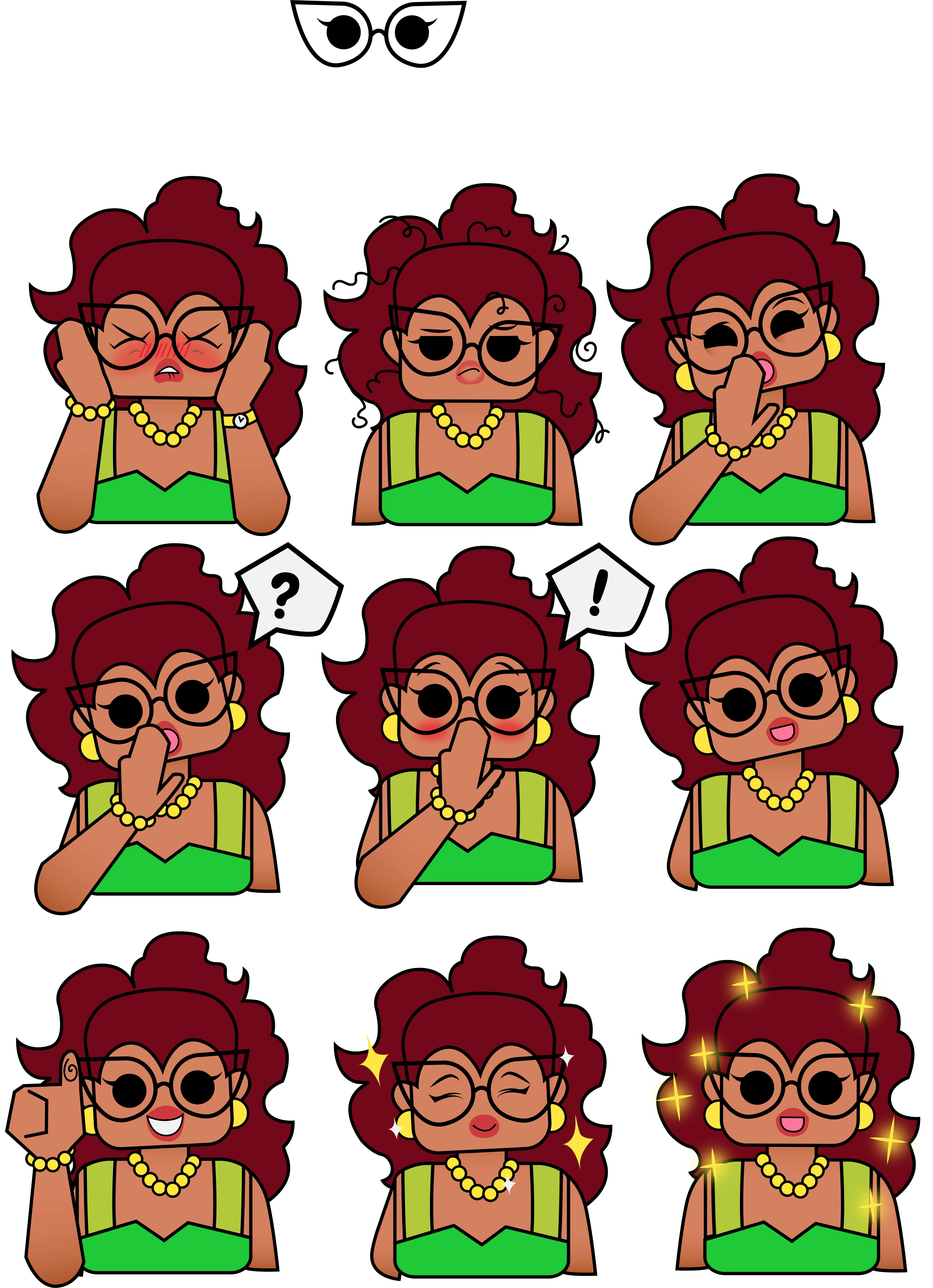Designs and expression pack for their Business Owner archetype Erika the Entrepreneur. She's a veteran in her business and is looking to expand.