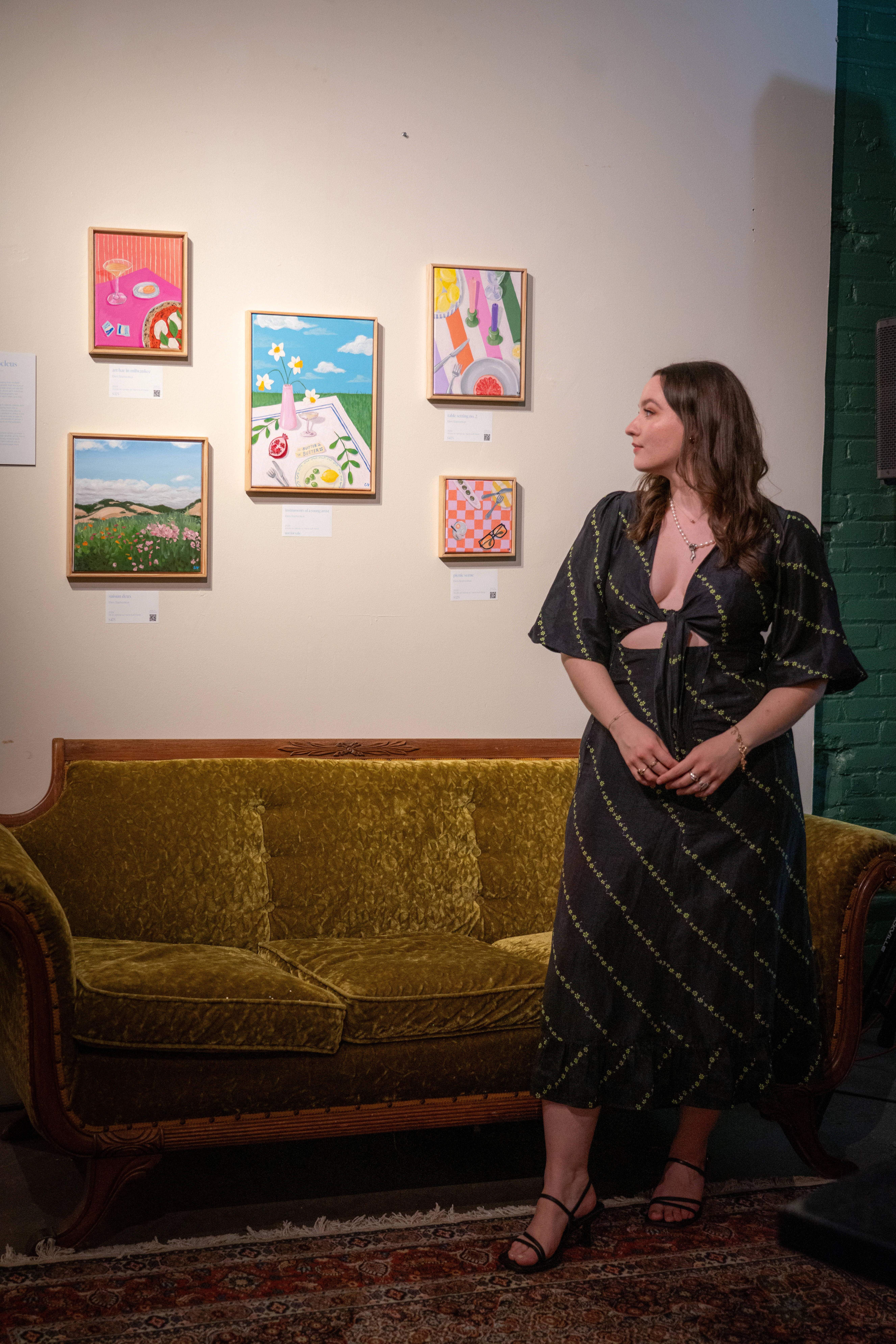 Photo of Eleni Sophocleus by Heidi Drechsel at Care-Full: An Art Gala