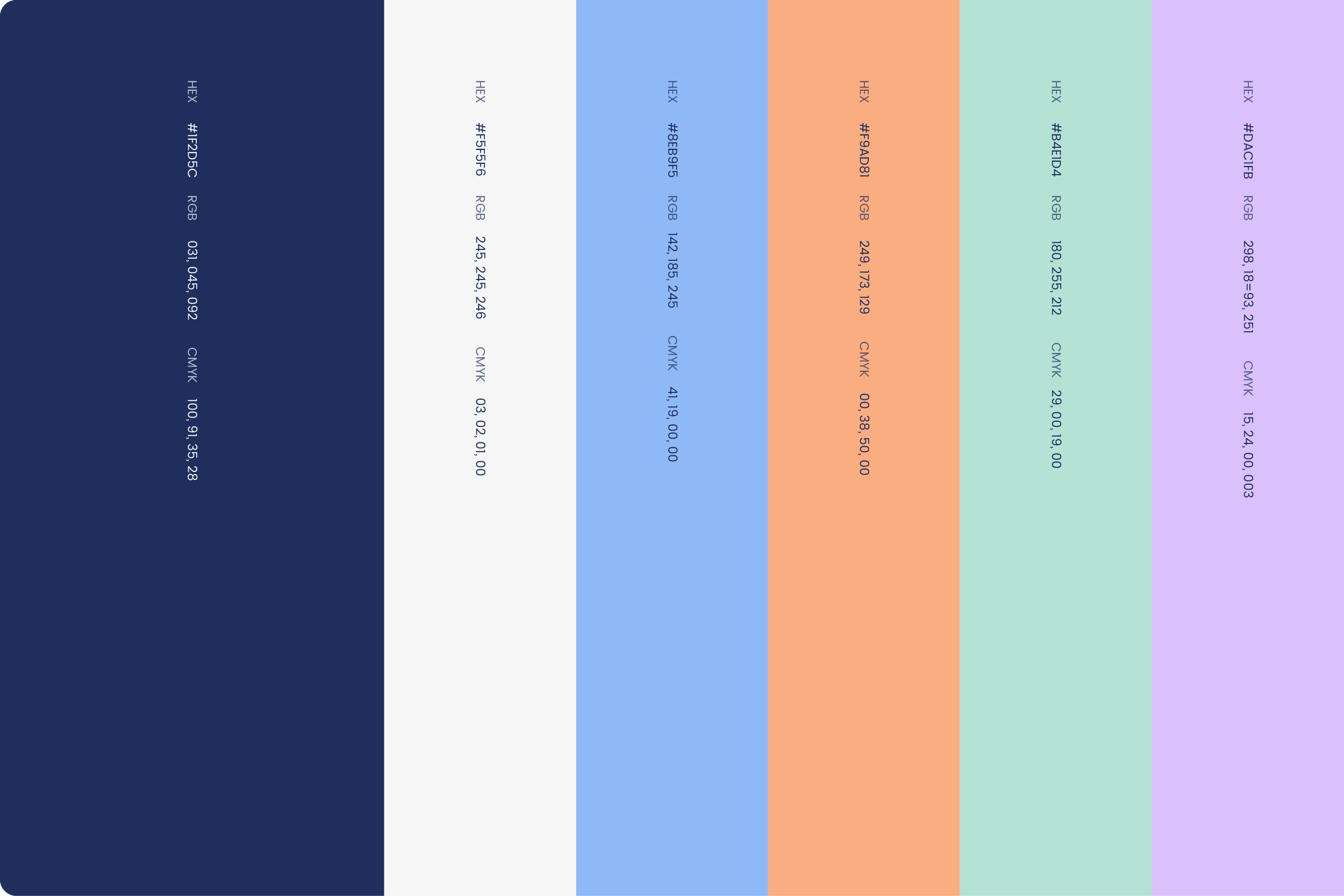The chosen palette inspire trust and stability