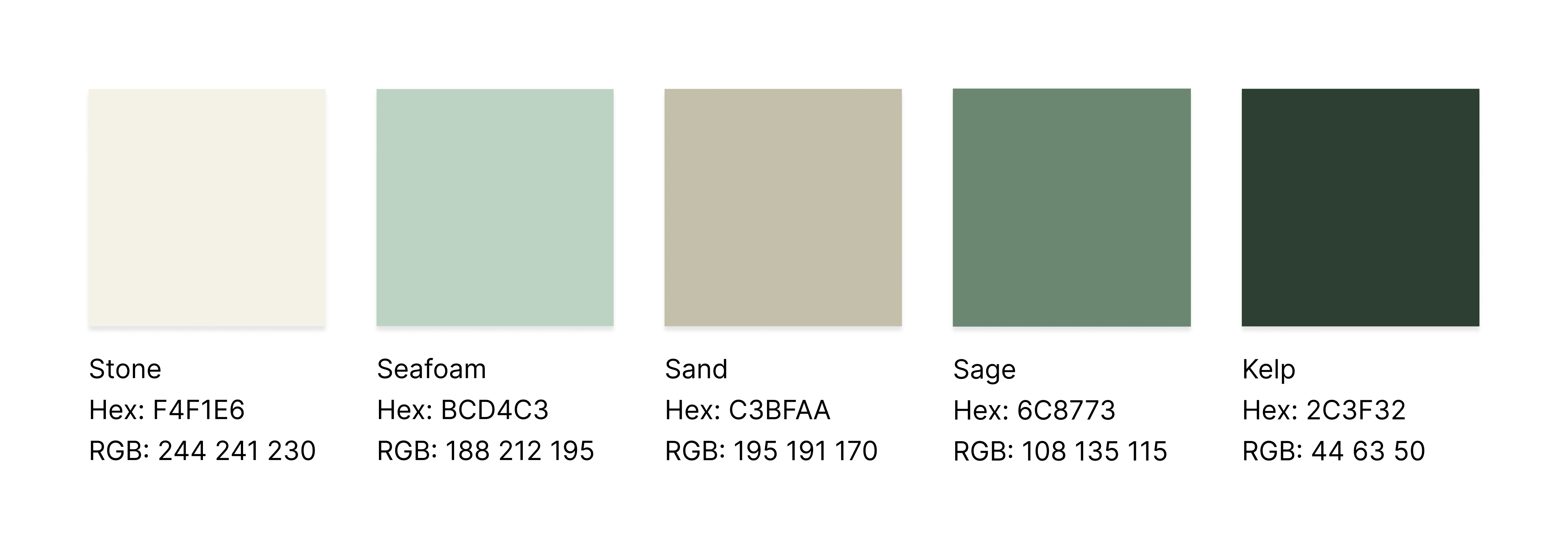 Coastal Sage Color Palette