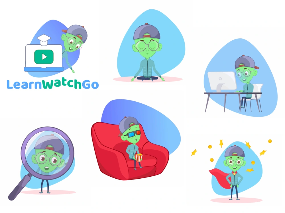 Many faces of Leo (vector art created with the Sketch app)