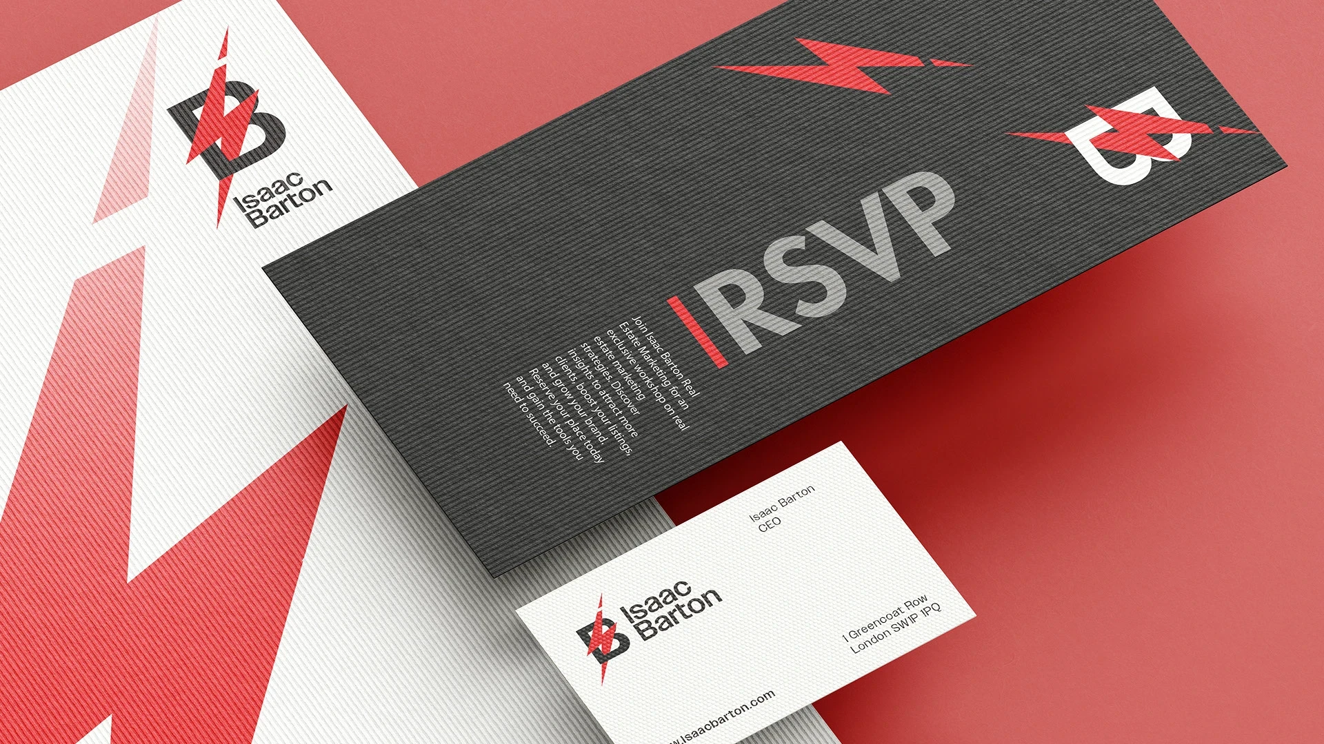 RSVP invitation design & business card