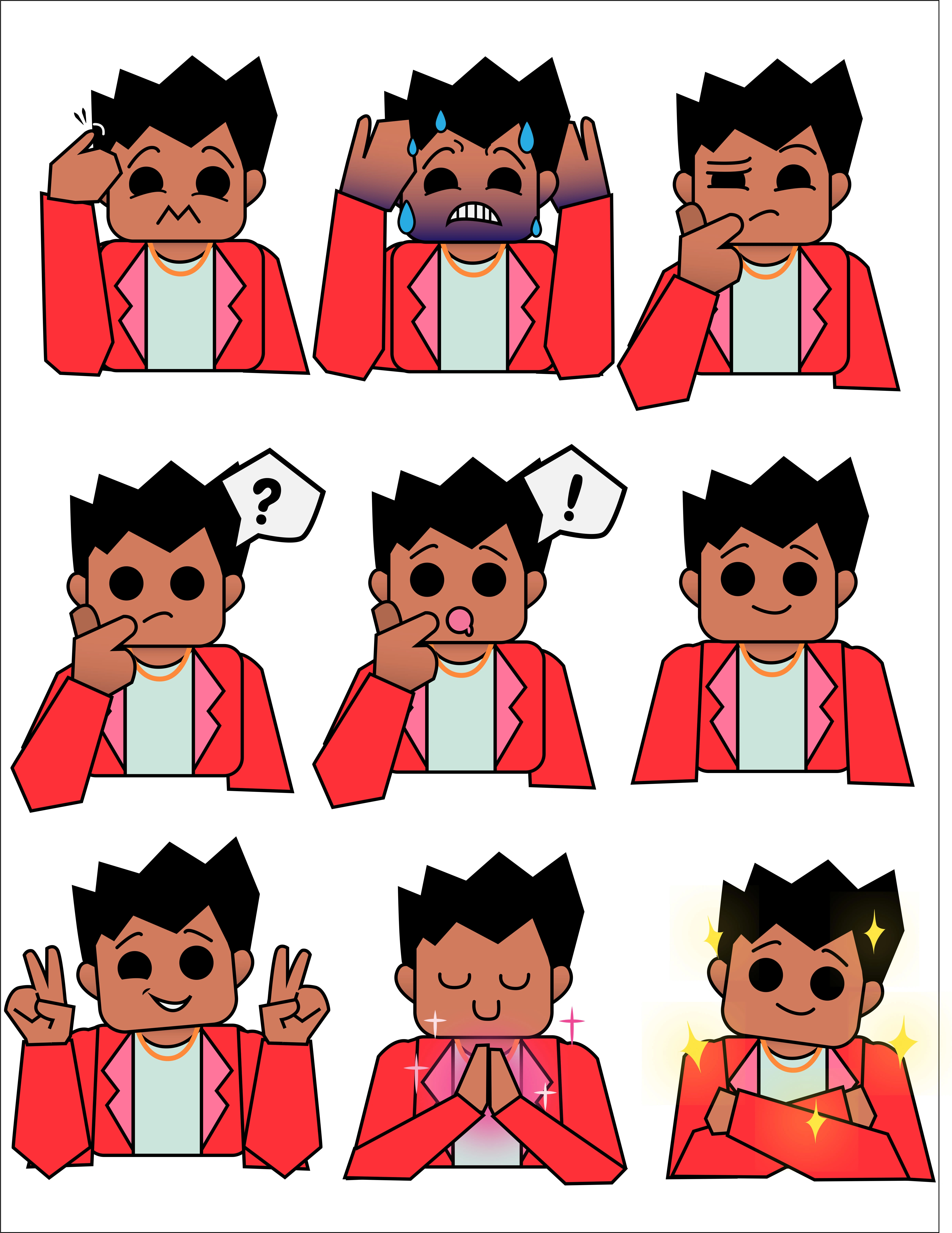 Designs and expression pack for their Business Owner Archetype: The Hustler Andrew. He knows how to make money, but struggles with keeping a profit.