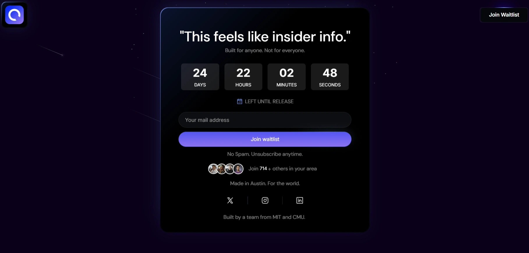 Waitlist