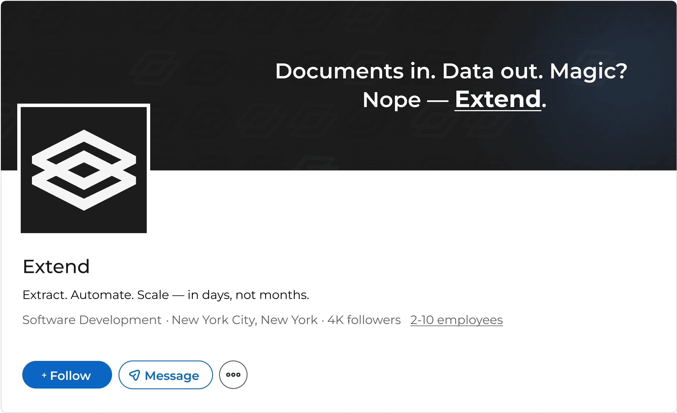 LinkedIn banner & profile