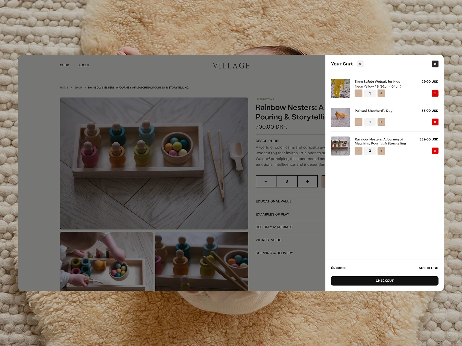 Product Page - Checkout Overlay