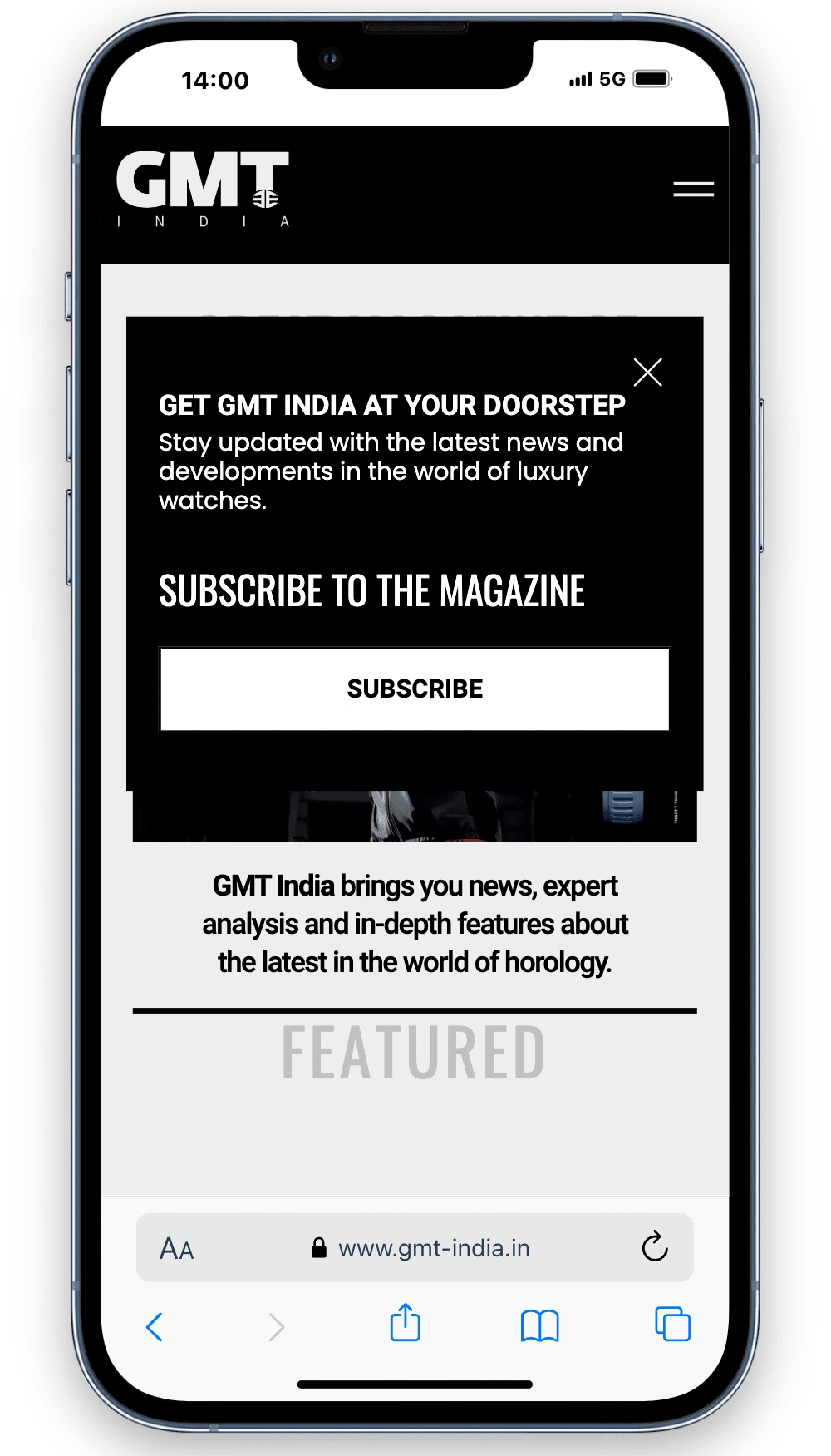 Homepage(Mobile)