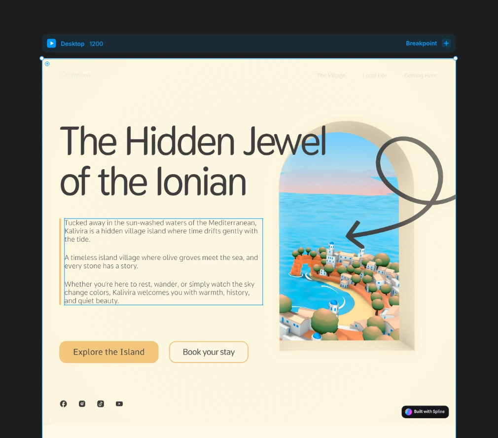 Embedded scene in Framer