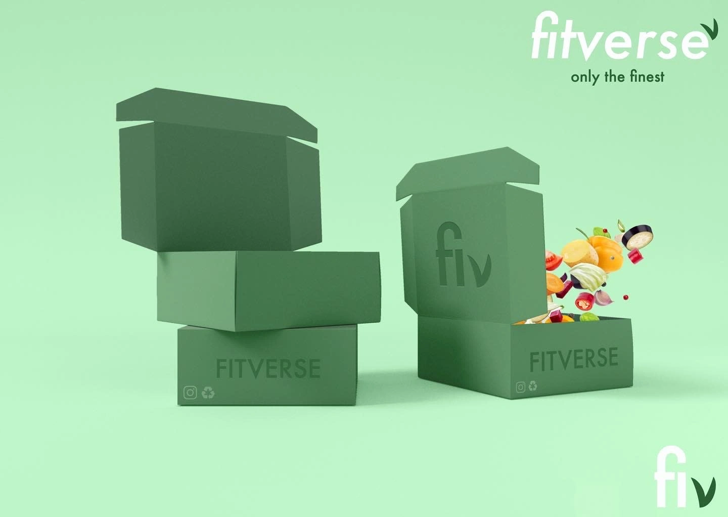 This is the final version of the box, available in a total of three different colour schemes, each corresponding to different diet plans and dietary needs such as vegan, vegetarian, etc.