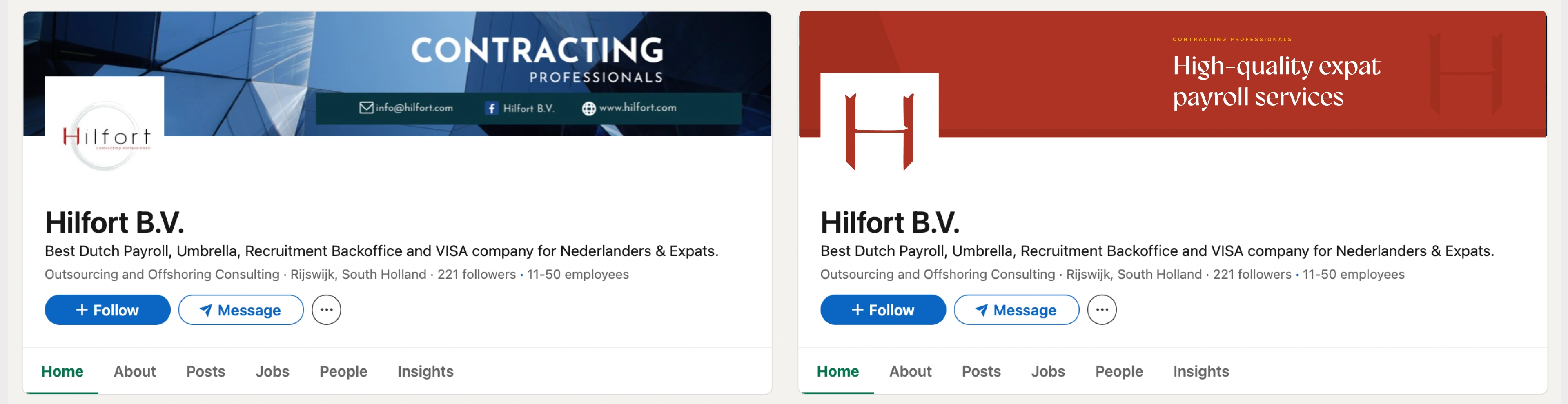 LinkedIn company banner