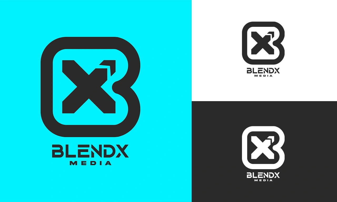 This is the logo of our brand BlendX Media. The logo is focused Primarily on the initials 'B' and 'X'. The right corner of the 'X' represents an upward arrow which implies the growth of the clients that we work with.
