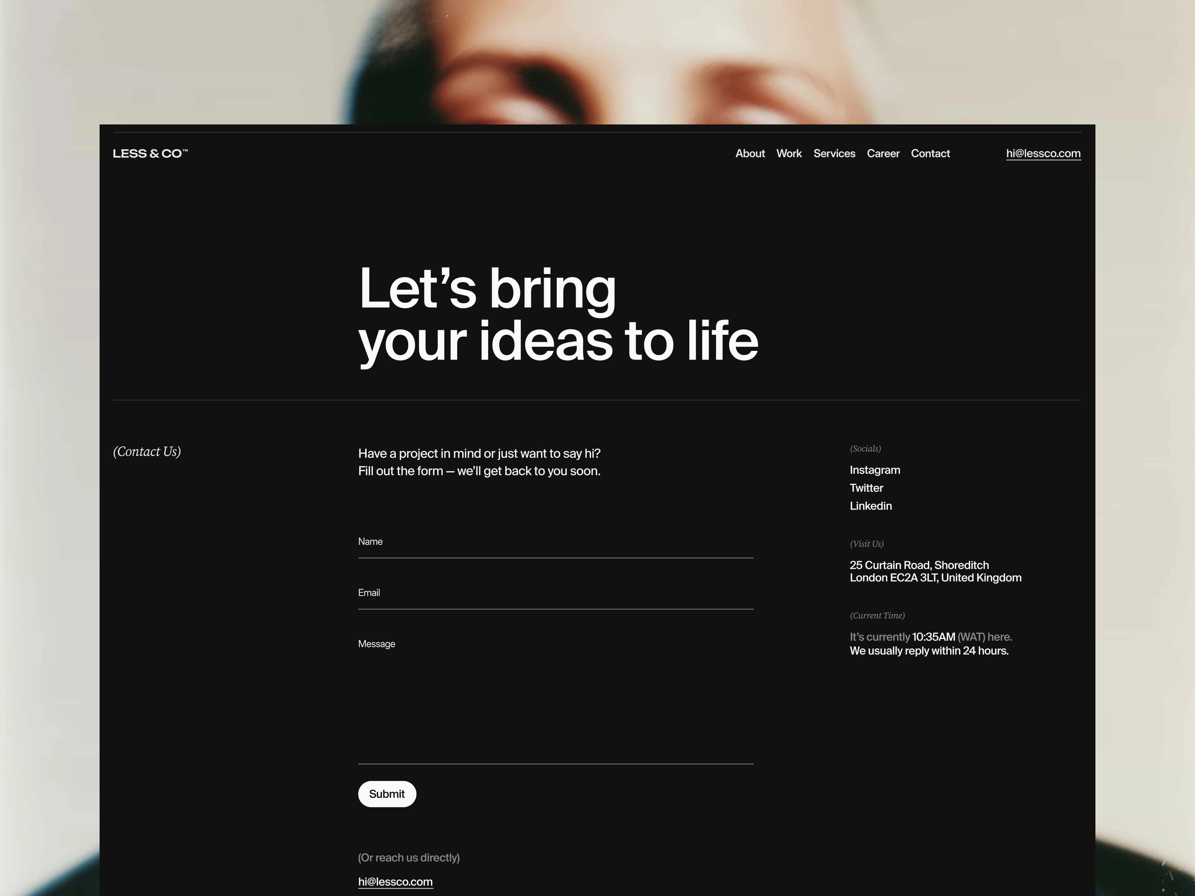 Contact CMS Page
