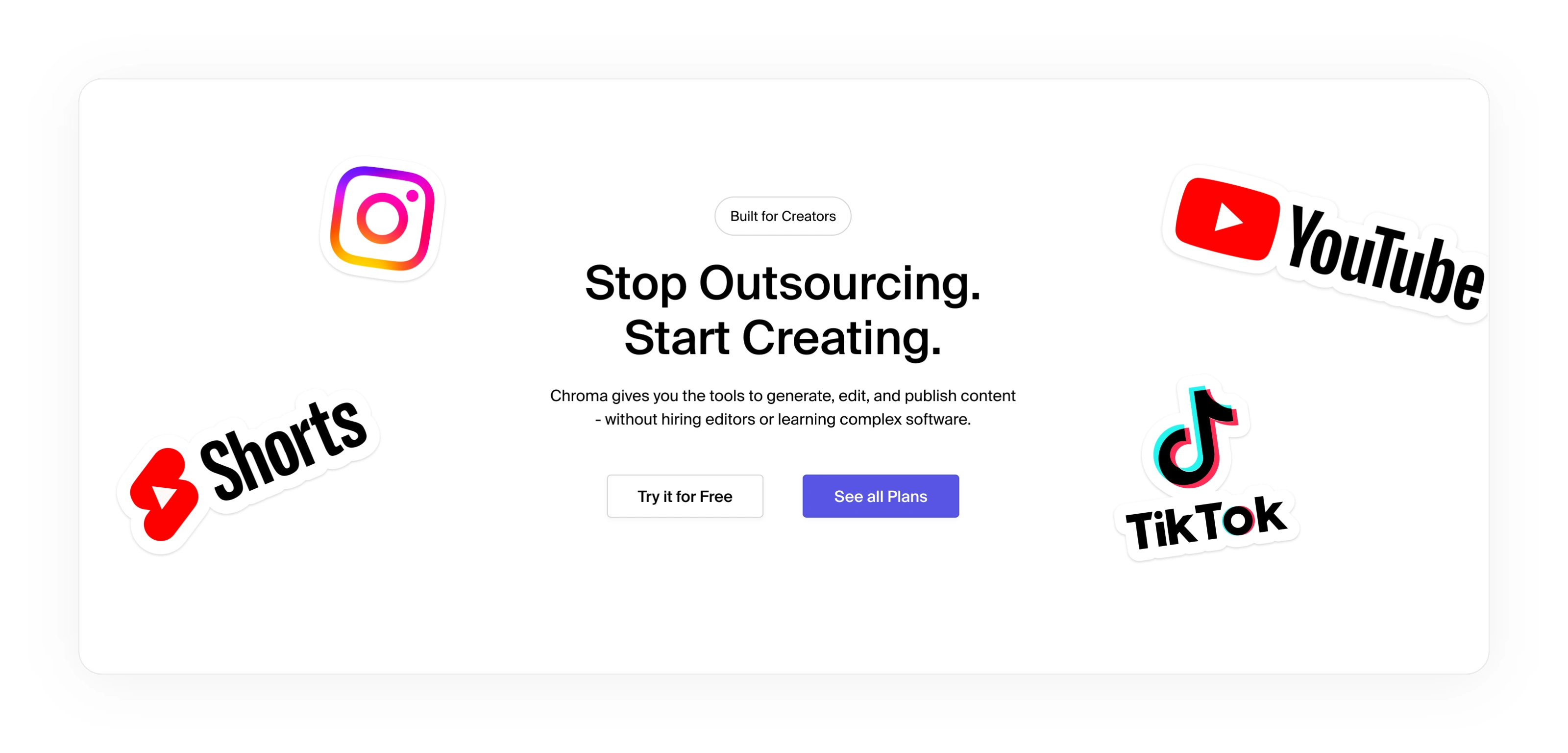 CTA section part of the ChromaAI landing page.