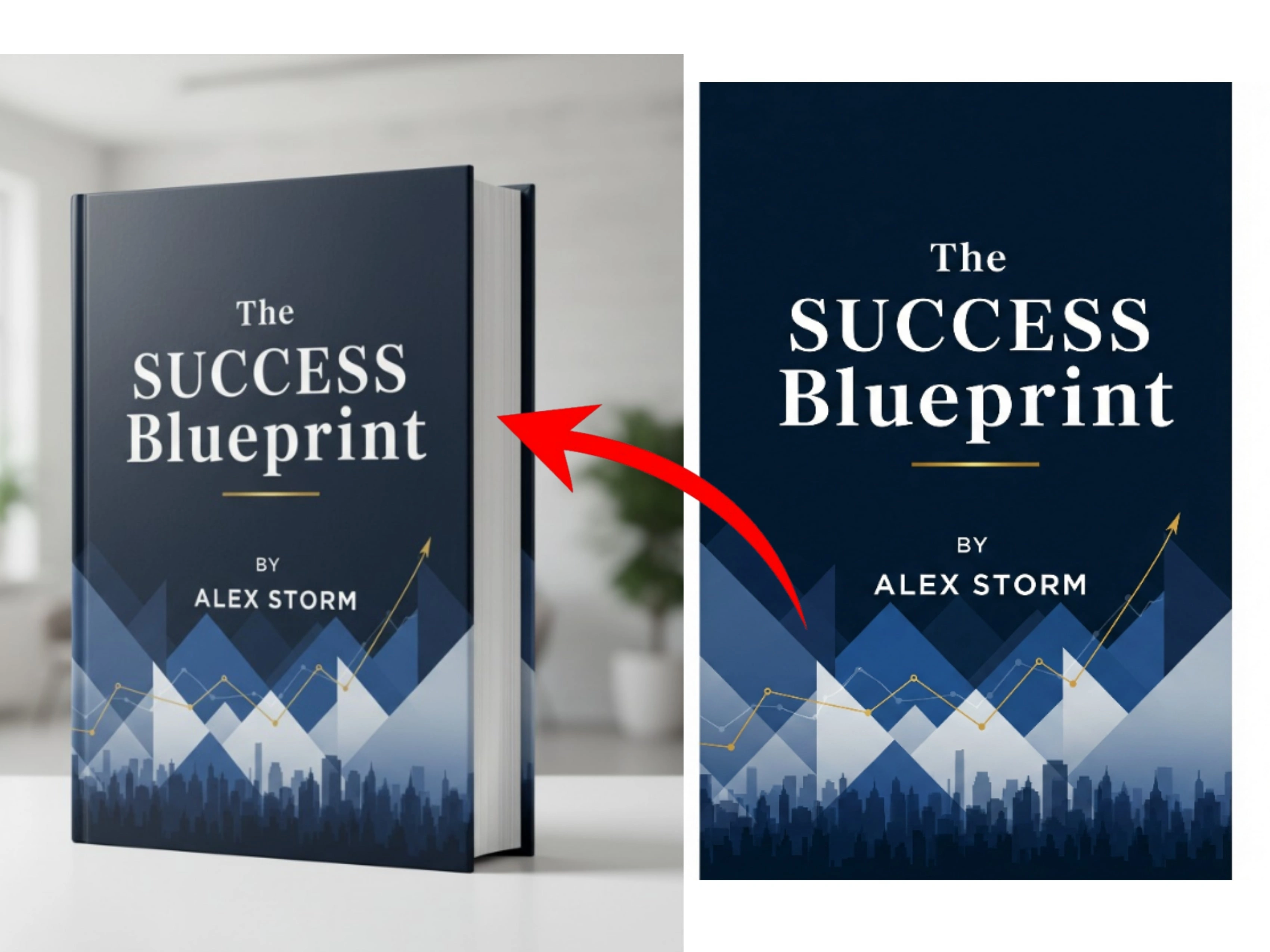From Simple, 2d flat cover book to 3D mockup book