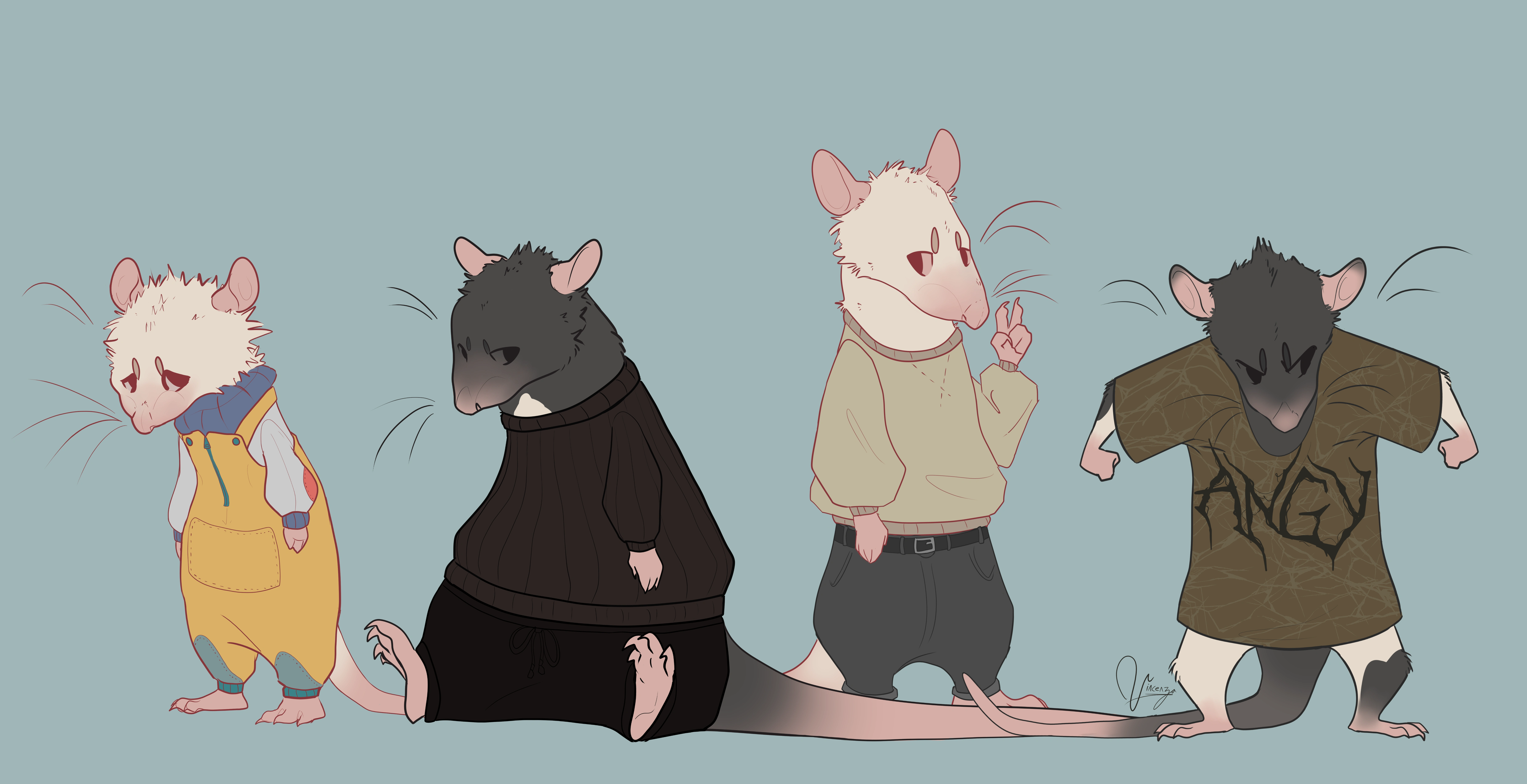 Rats Wearing Clothes
