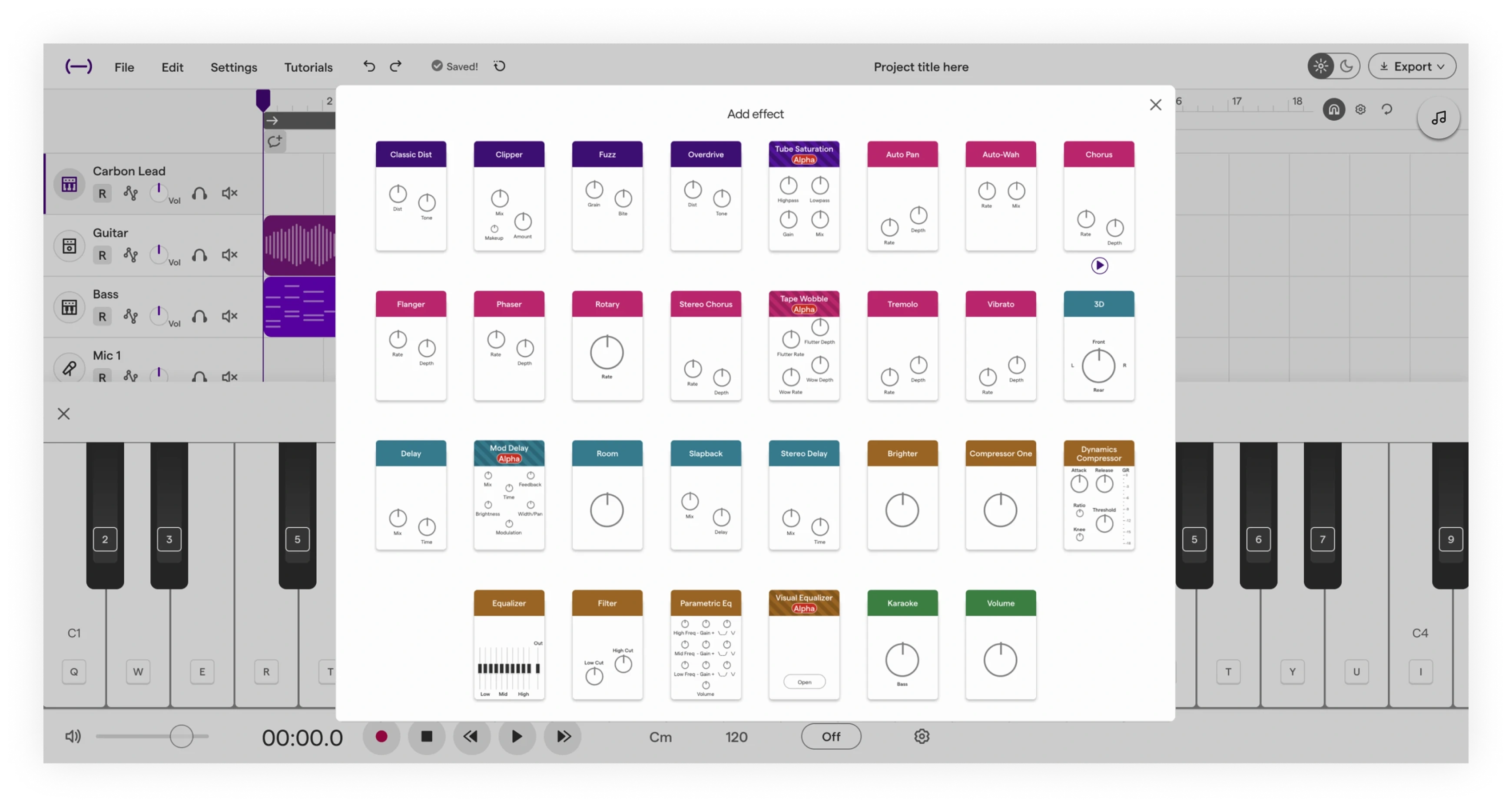 Old: Effects catalog