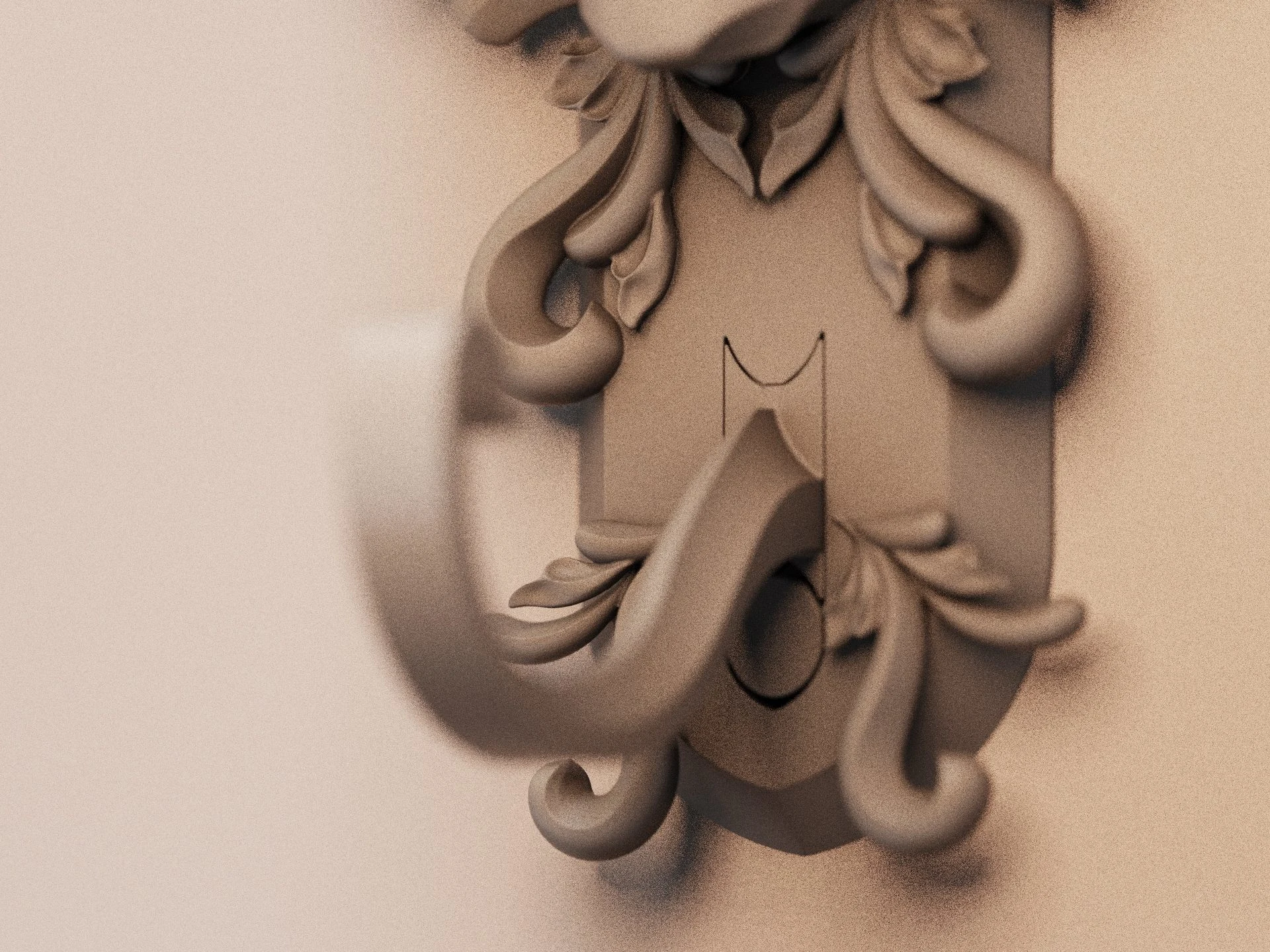 Details of the sculpting & hook joint.