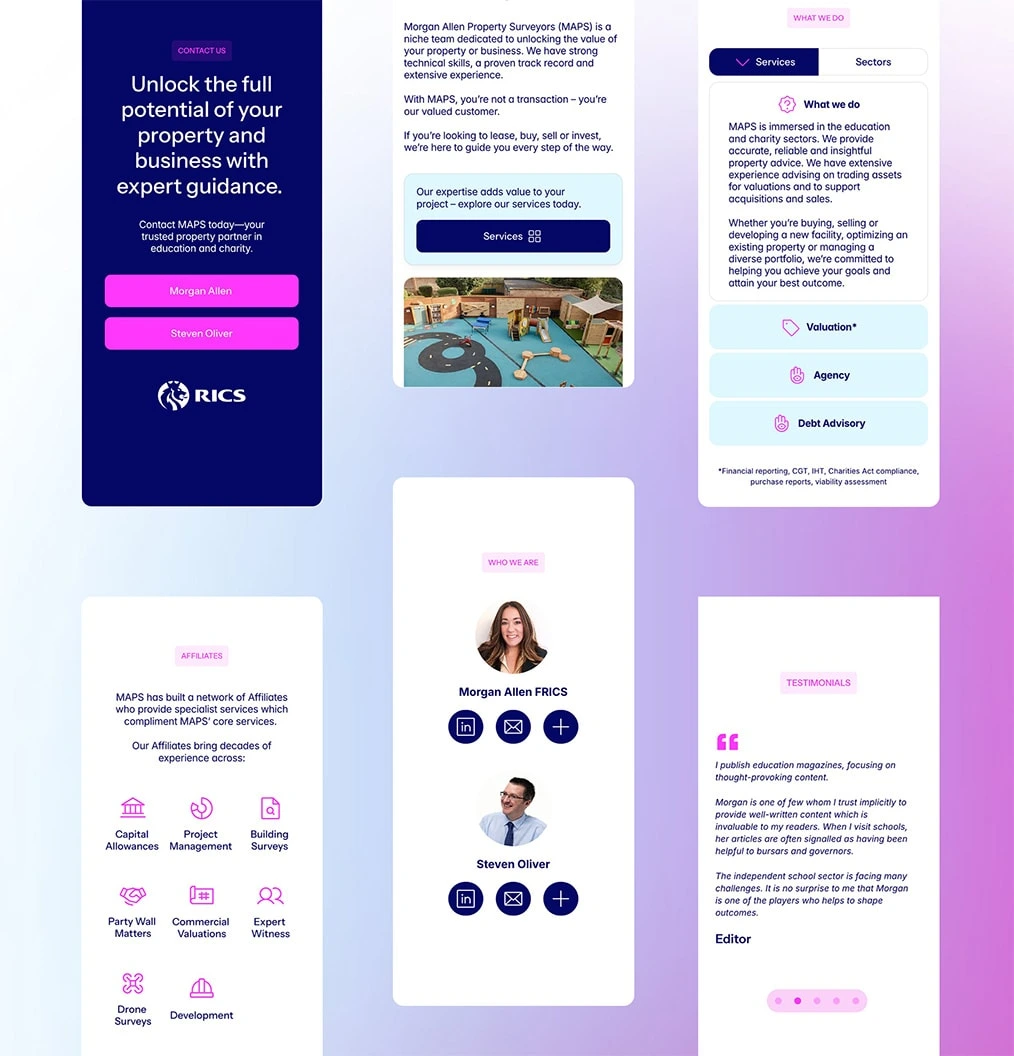 Mobile screens – Phase 1