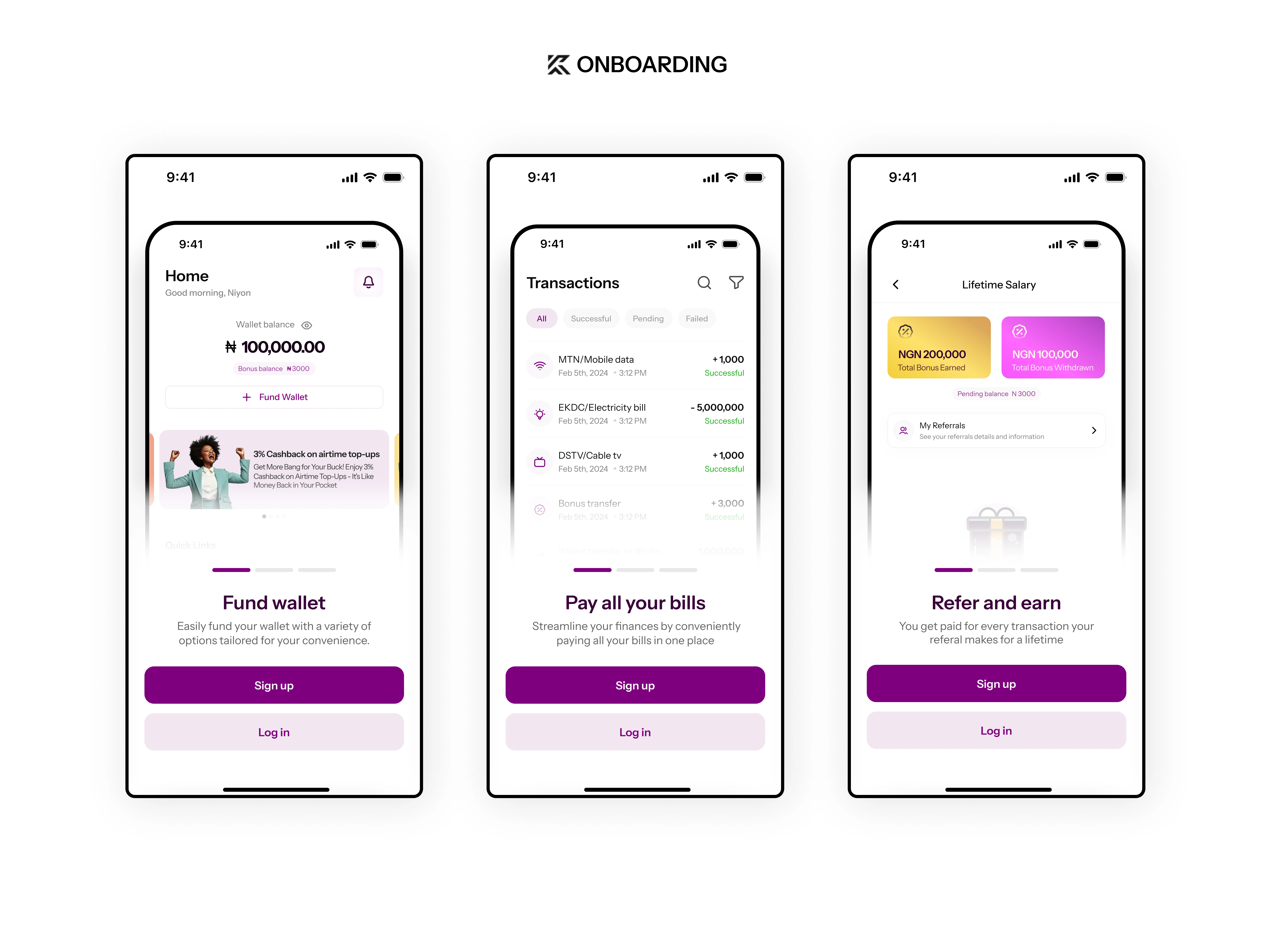 ONBOARDING AFTER REDESIGN - CLEAN UI WITH FOCUS ON IMPIRTANT FEATURES THE PRODUCT OFFERS