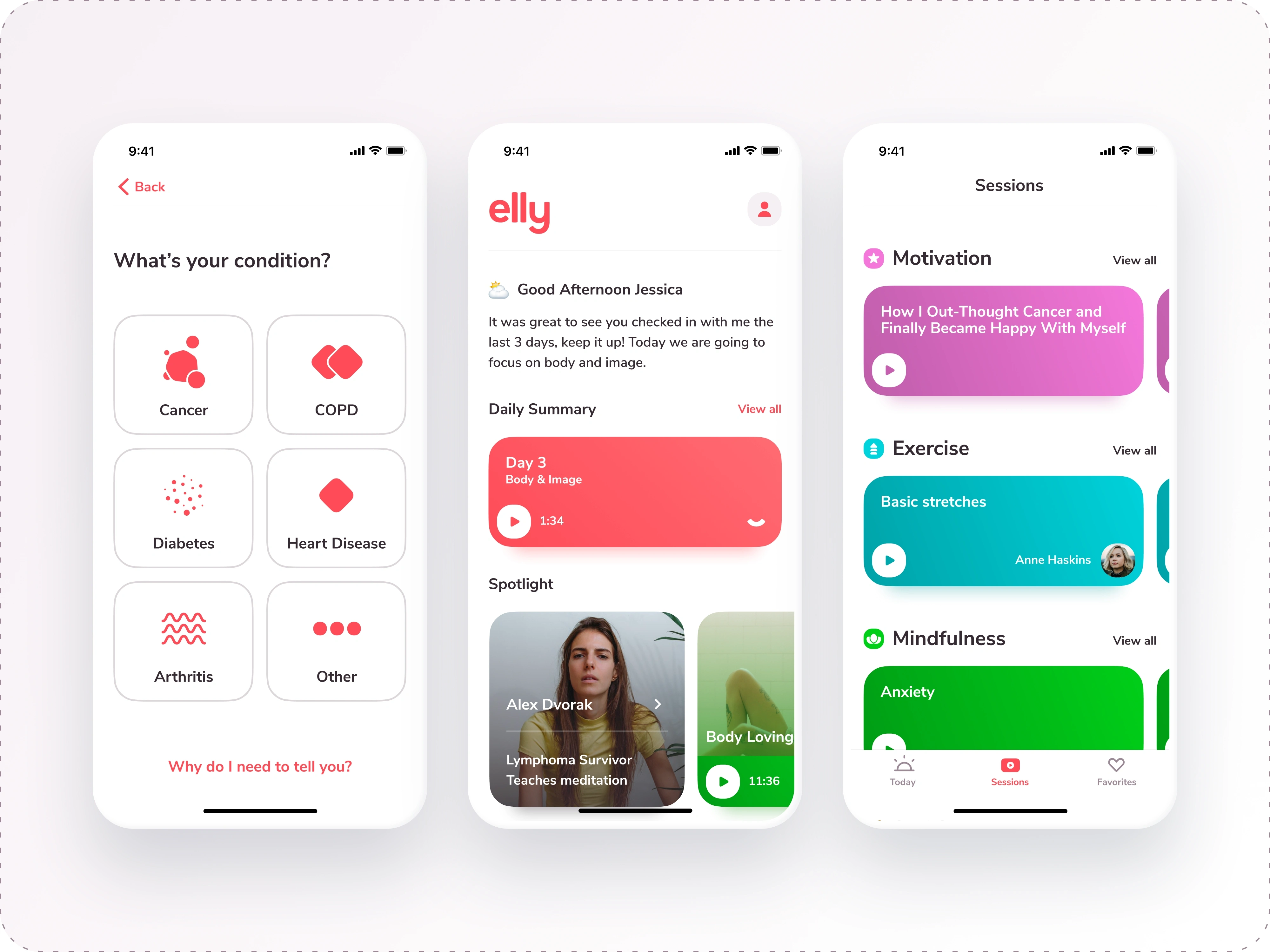 Onboarding, Welcome, and Sessions