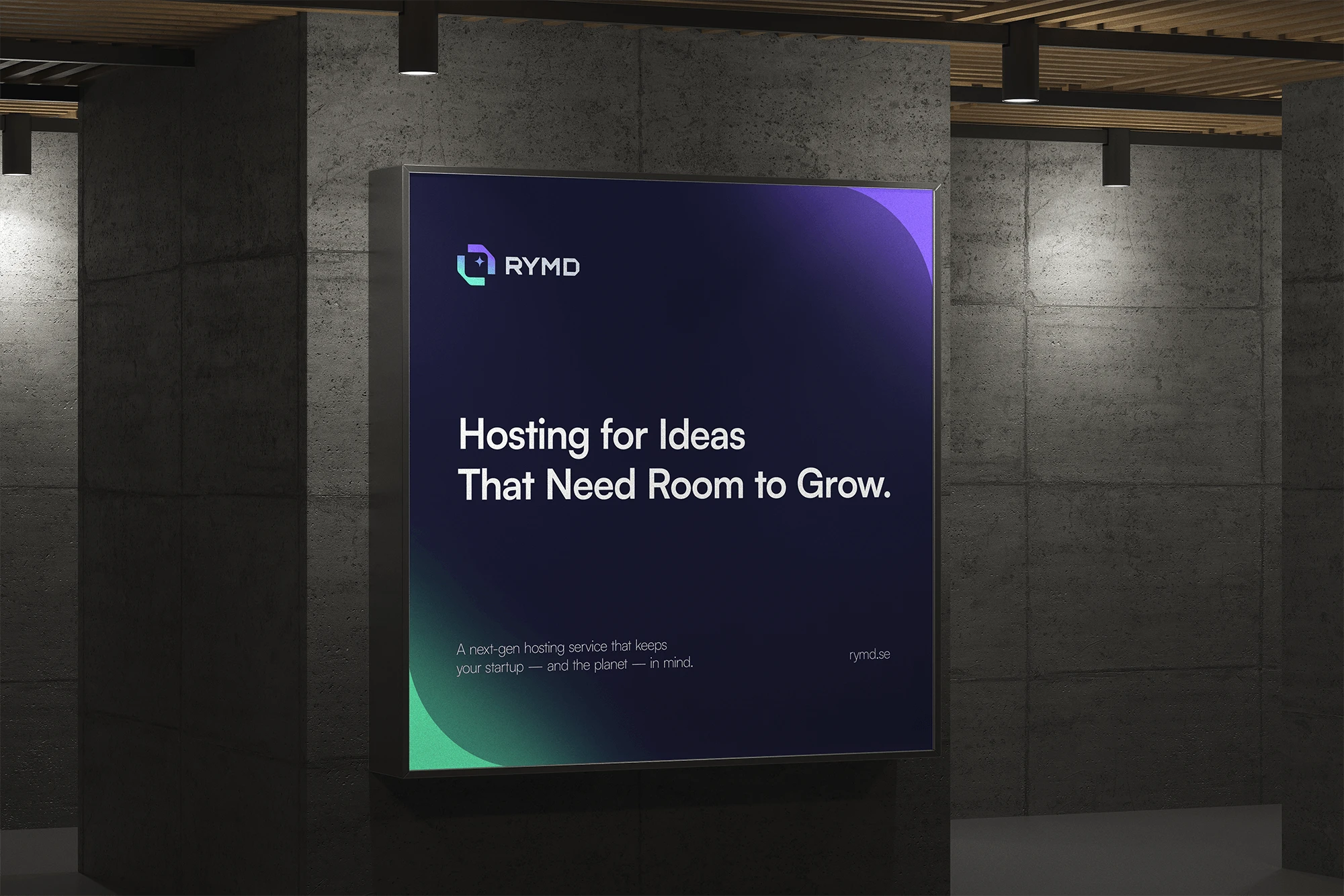 LED ad display mockup