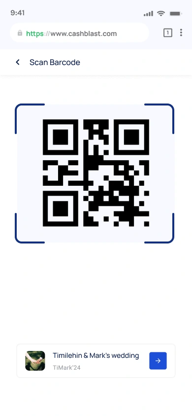 Scan Barcode To Join An Event