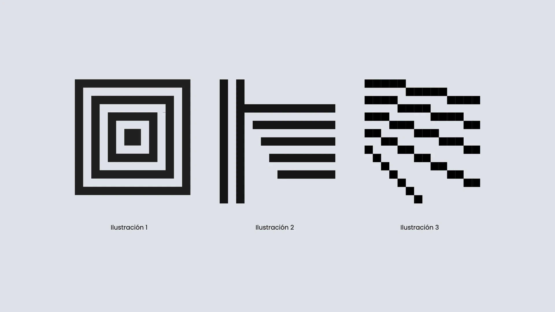 Examples of illustrations that can be produced using the brand grid.