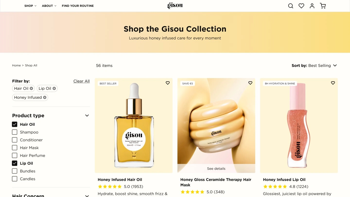 Product Listing Page