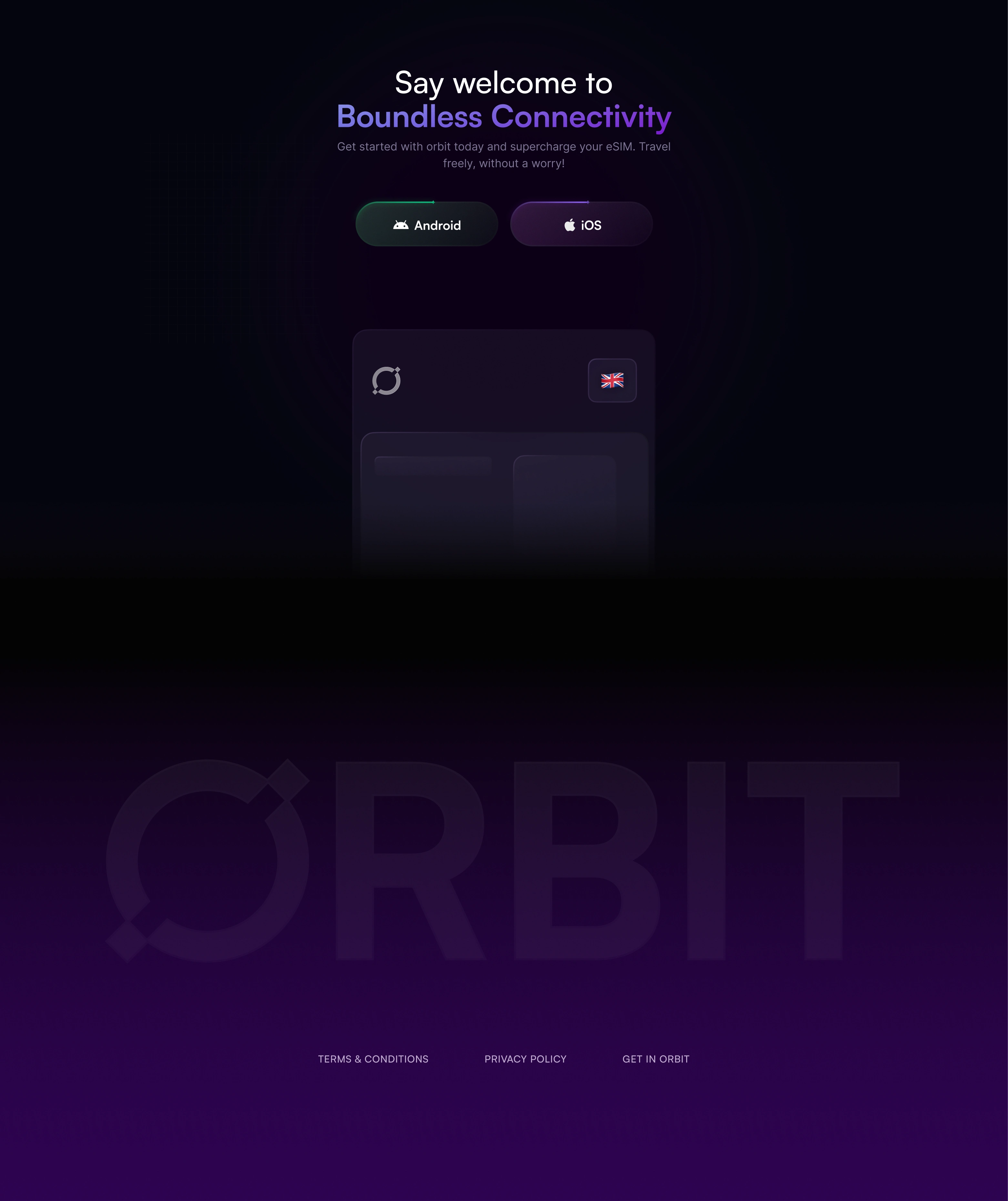 Footer of the website