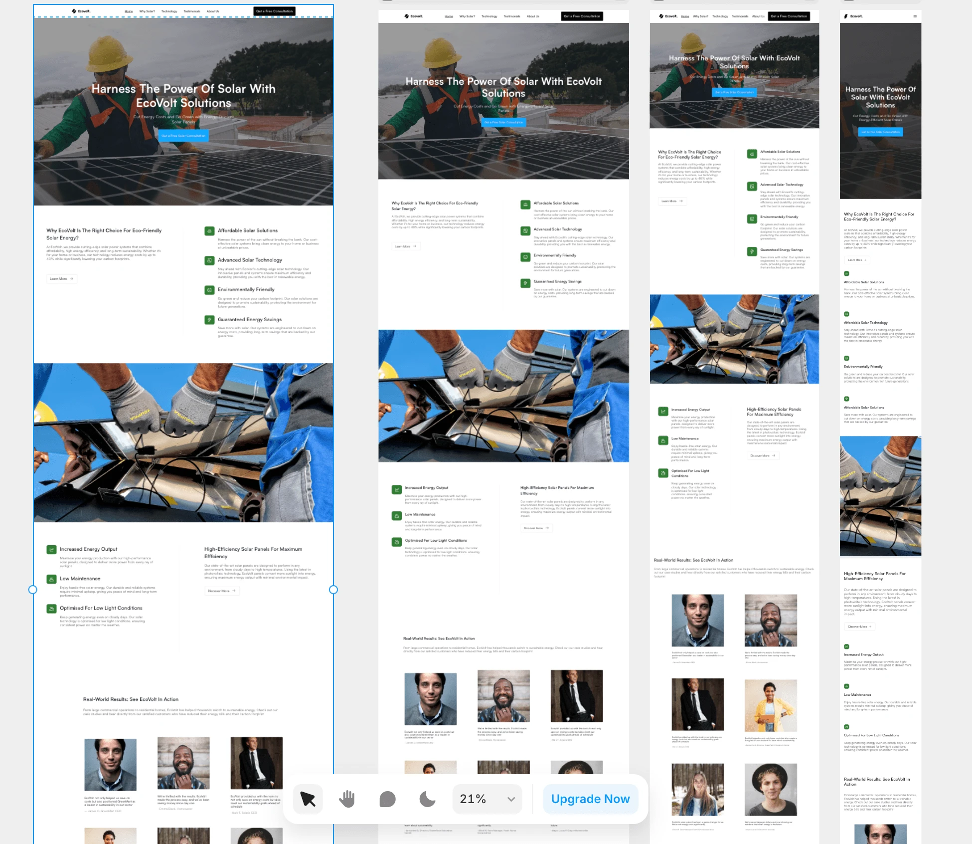 Screens In Framer
