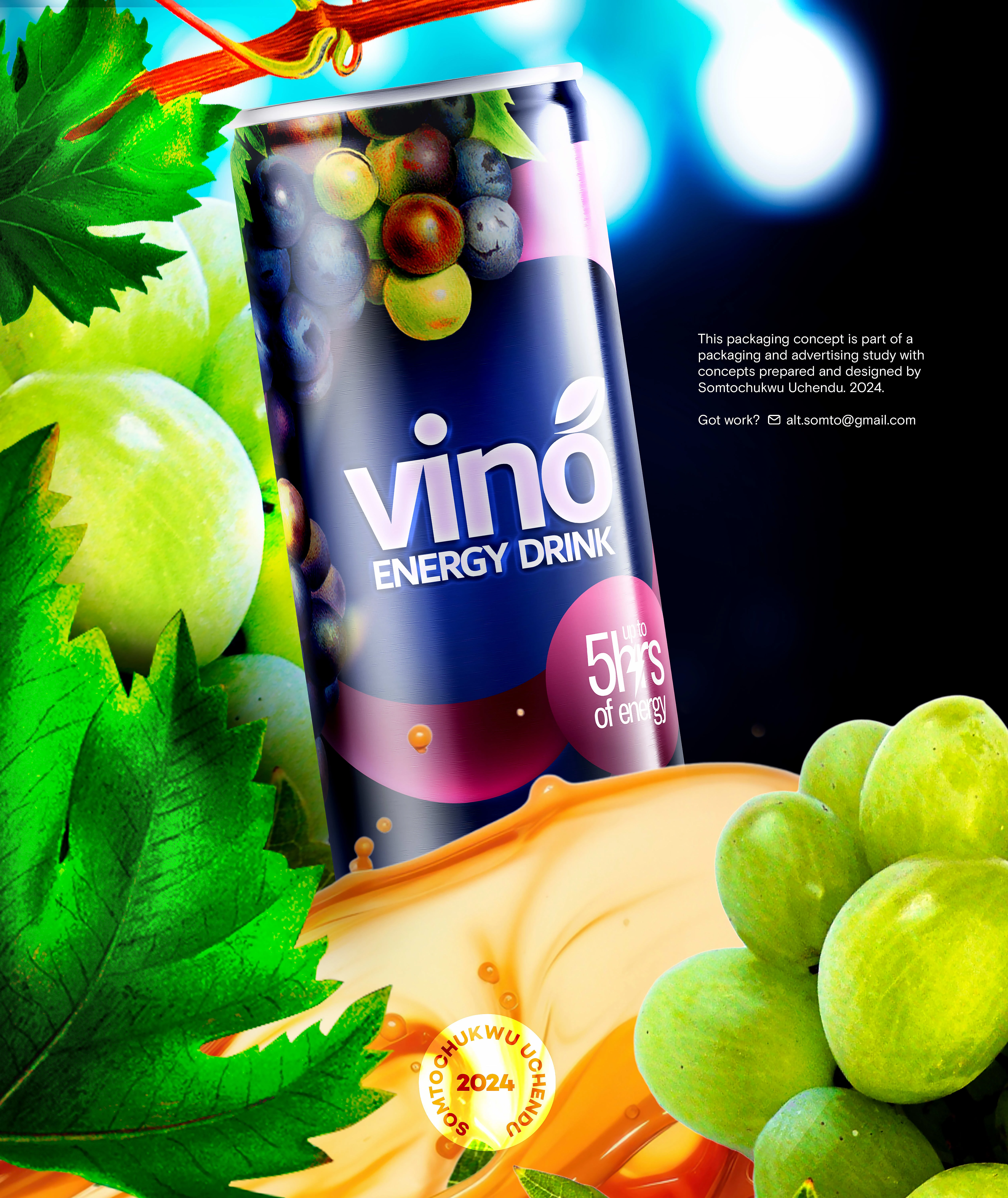 VINO Product Packaging in Print Advertising