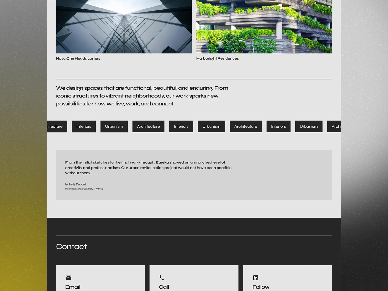 Home page