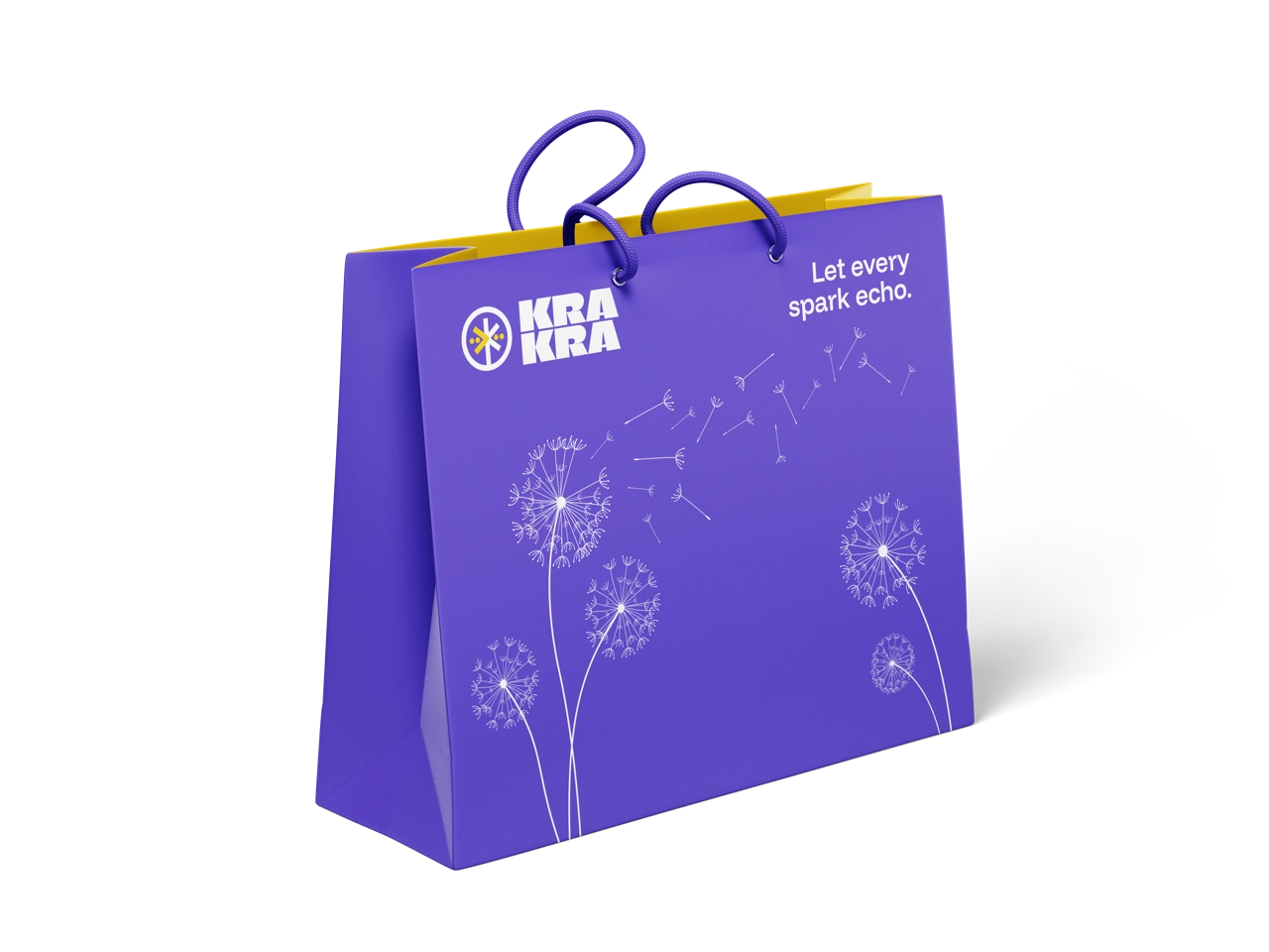 Mockup of paper bag design