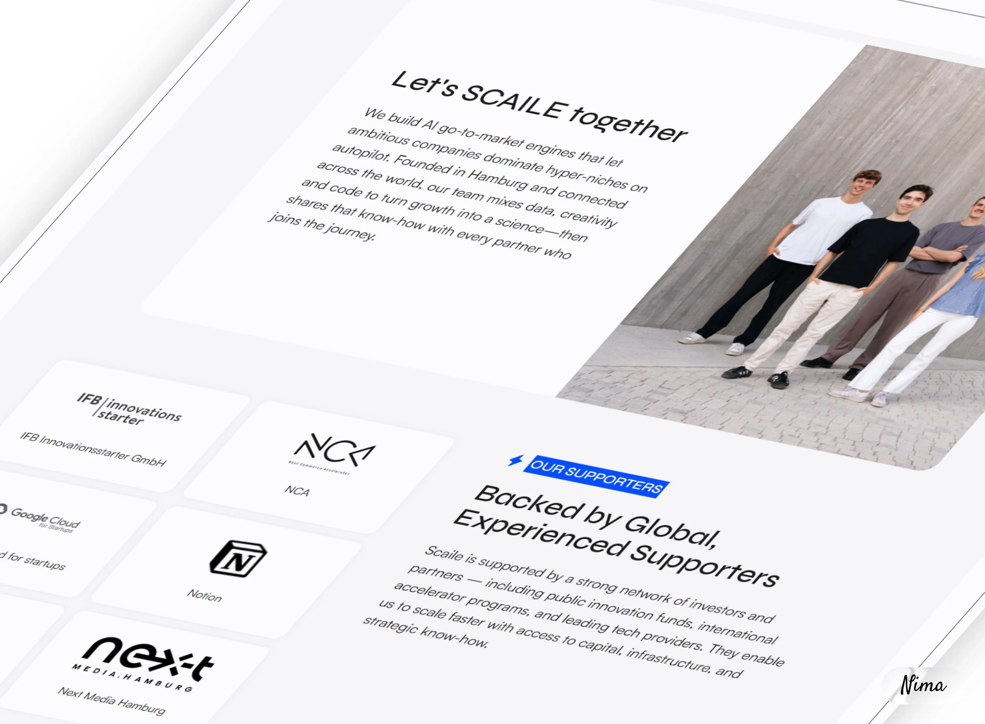 SCAILE Website - About Us Page