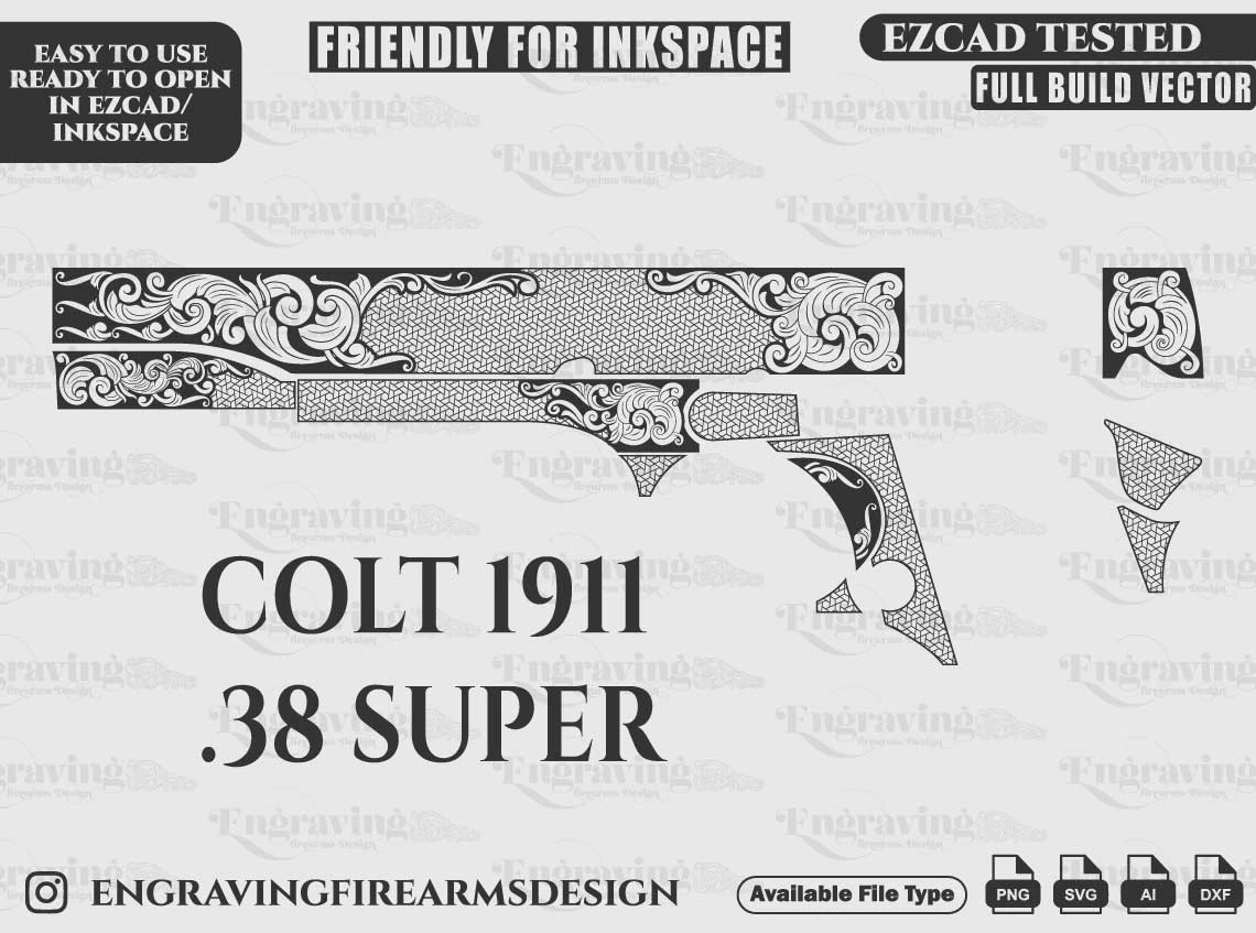 COLT1911 .38 Super Scroll Design