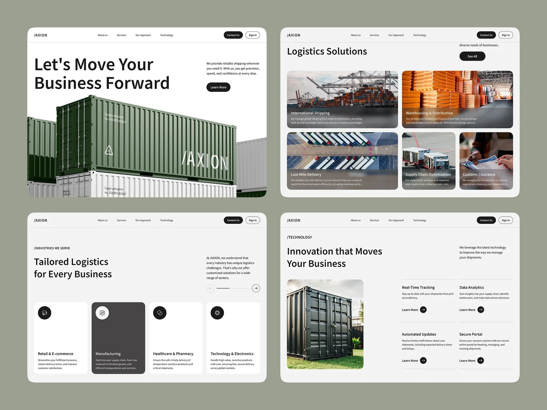 Logistics Company Web Design & Development Landing Page | Awaiz Kazi