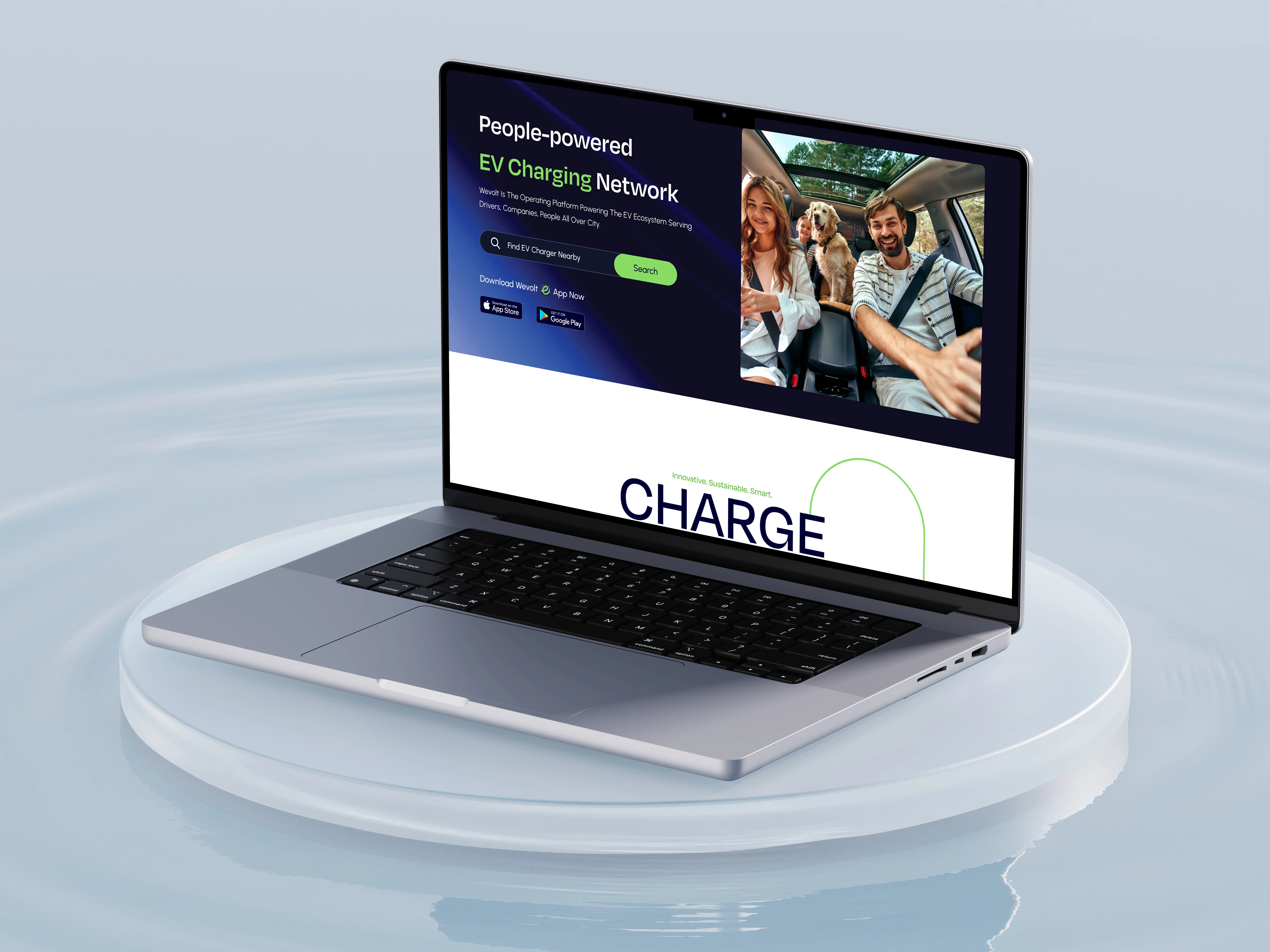 EV charging brand webste design