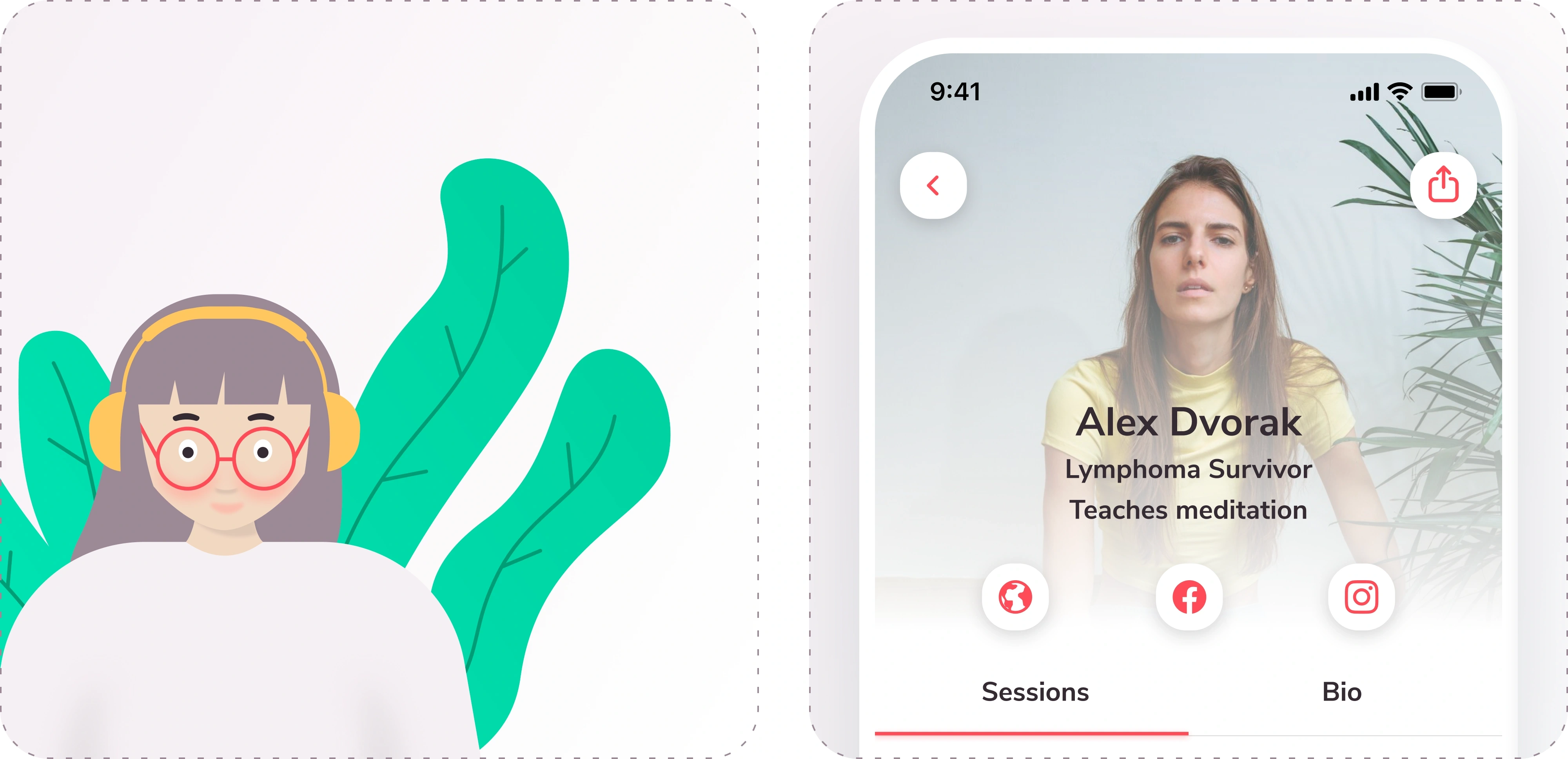 Main Character Illustration & Collaborator Profile