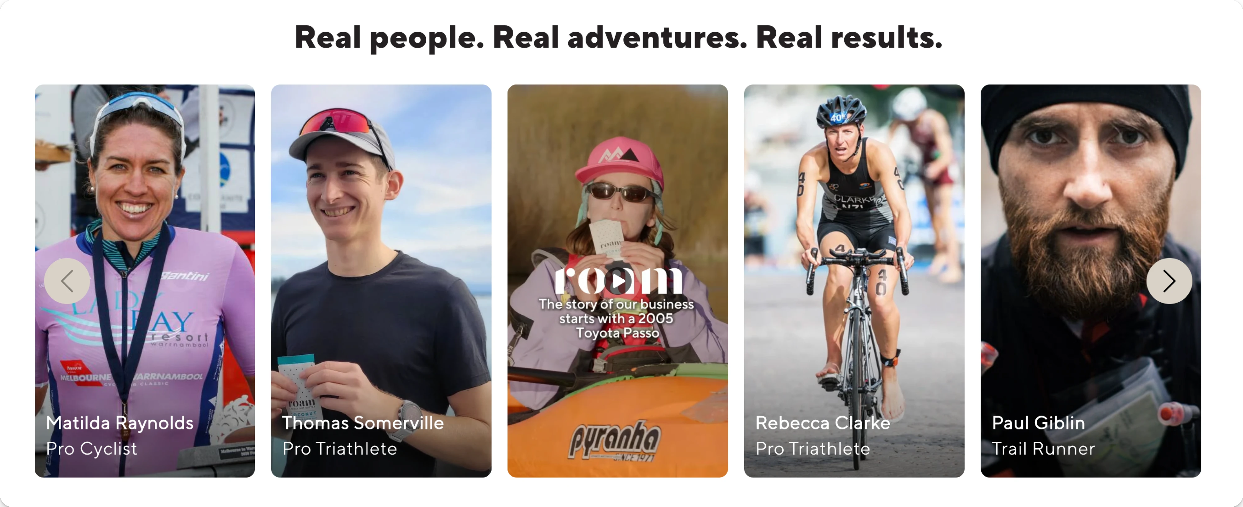 *Pro athletes shown for social proof